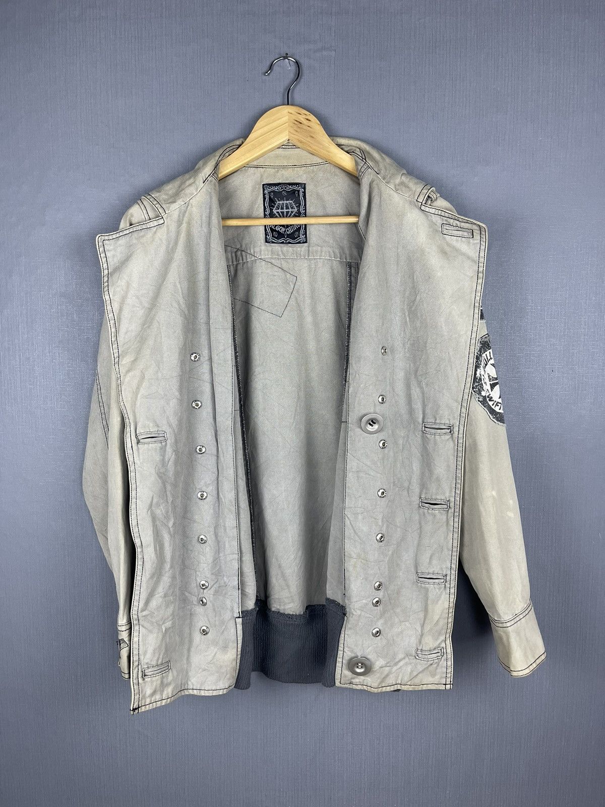 Seditionaries Vintage ALGONQUINS Double Collar Punk Bondage Patches Jacket Size US M / EU 48-50 / 2 - 13 Thumbnail