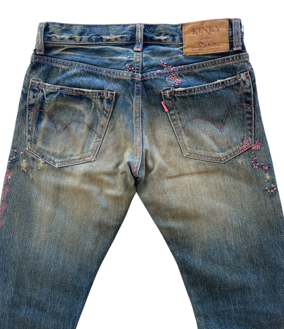 Hysteric Glamour Hysteric Glamour Distressed Rusty Flare Selvedge Denim Size 28" / US 6 / IT 42 - 15 Thumbnail