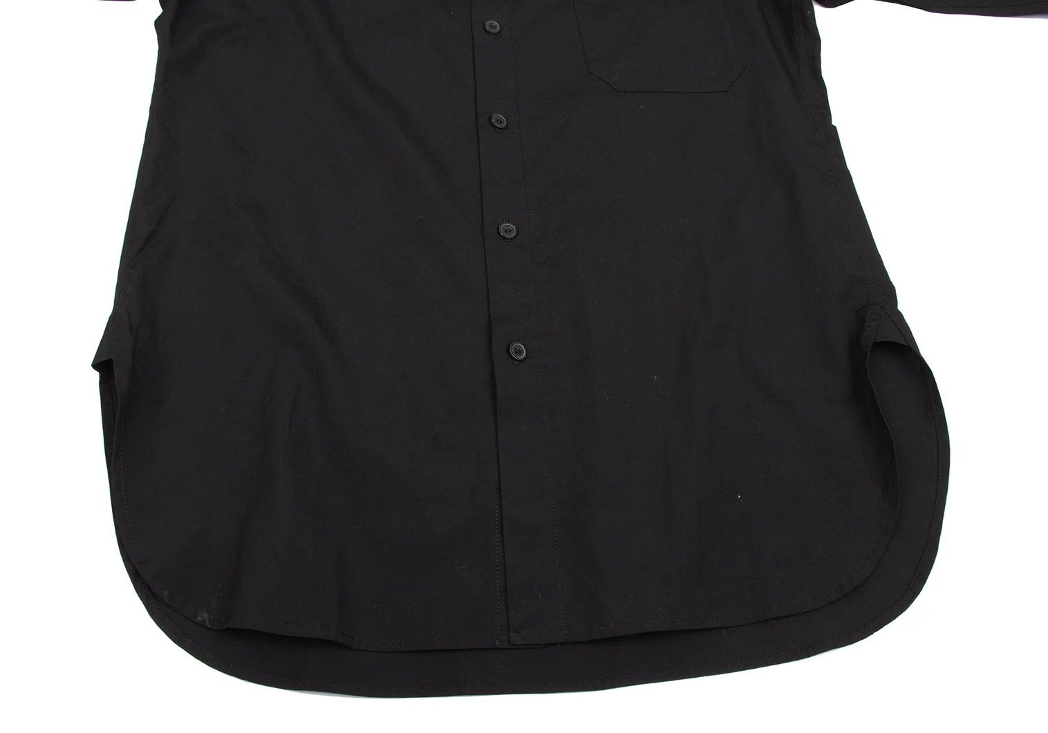 Yohji Yamamoto Yohji Yamamoto Asymmetrical Collar Shirt Black Size US M / EU 48-50 / 2 - 12 Thumbnail