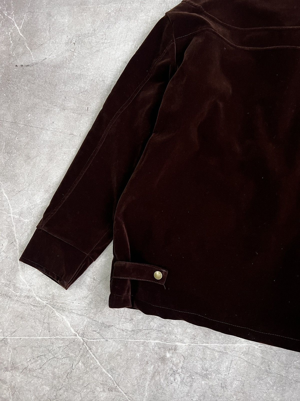Le Laboureur Velvet brown jacket fireman claps velour bomber Size US M / EU 48-50 / 2 - 8 Thumbnail