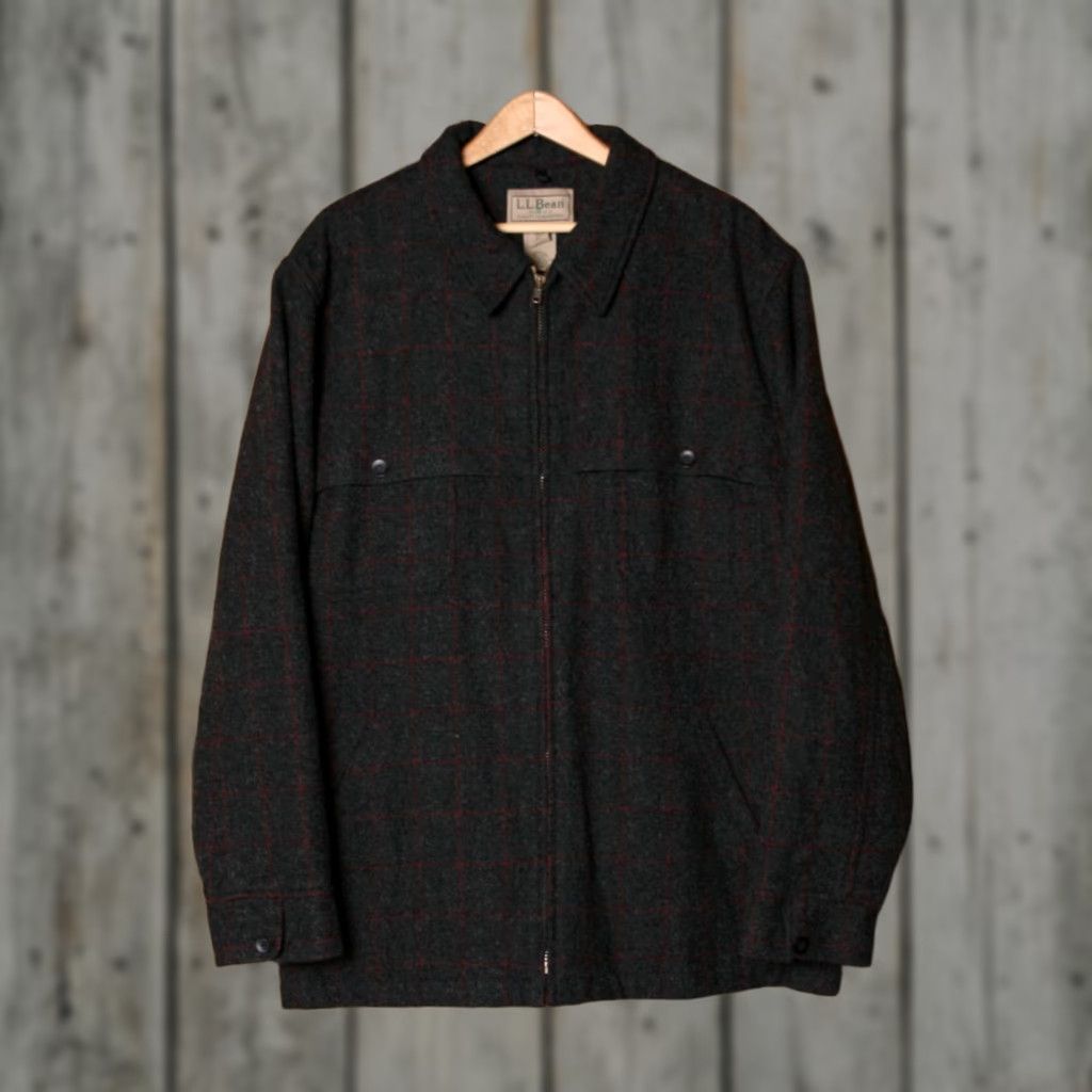 Vintage VINTAGE L.L. Bean Malone Plaid Wool Blend Guide Jacket Windstopper Lining Sz. XXL Tall Mens Jacket Size US XXL / EU 58 / 5 - 1 Thumbnail