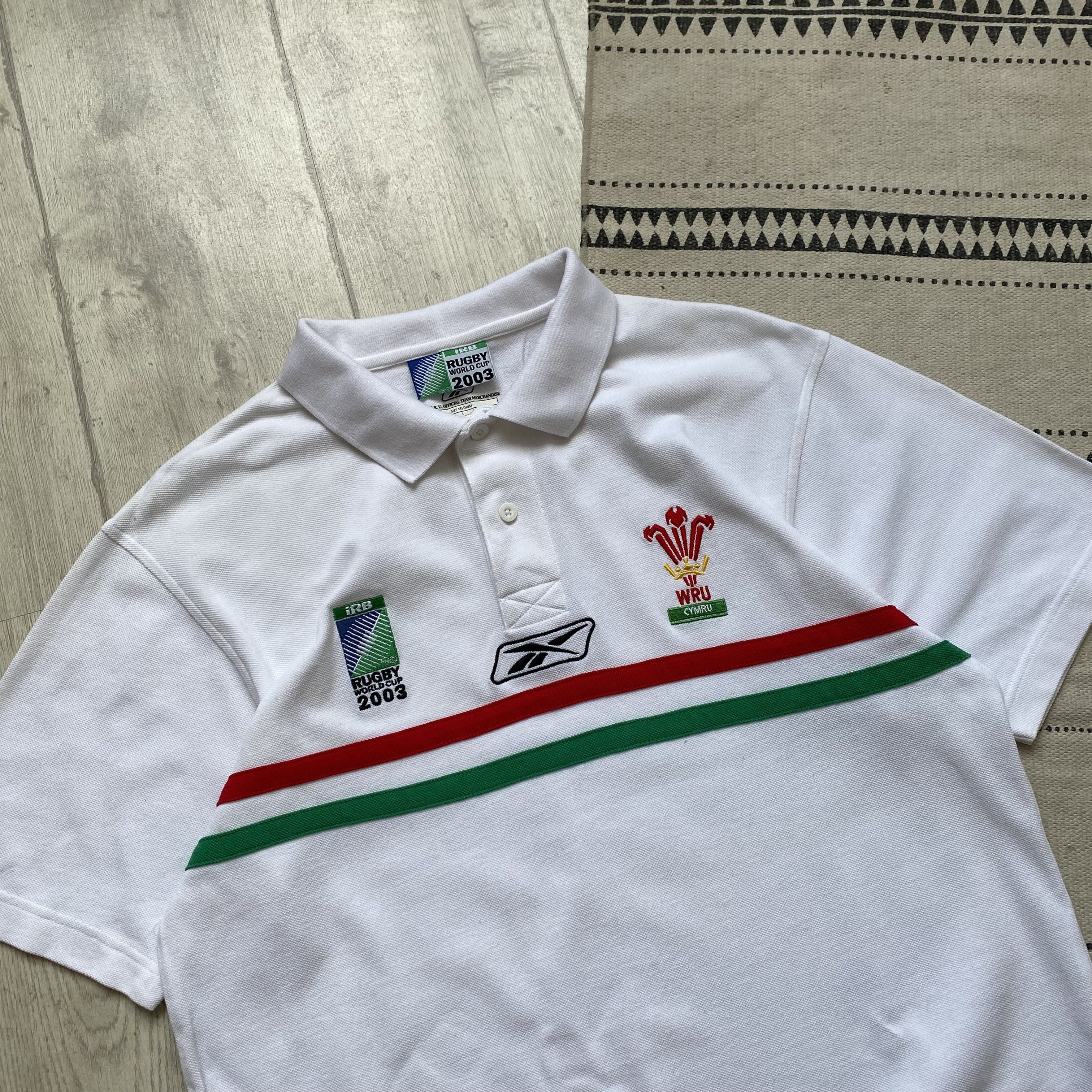 Reebok 🏈 Vintage Reebok Wales England Rugby jersey Polo Blockore Size US M / EU 48-50 / 2 - 2 Thumbnail