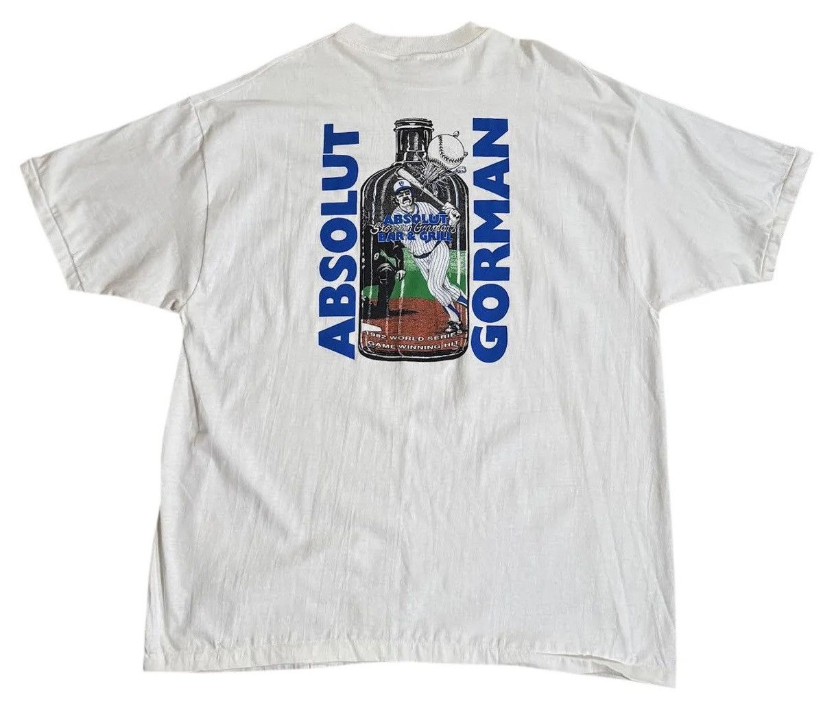 Vintage Stormin Gormans Absolut Gorman Signed T Shirt XXL