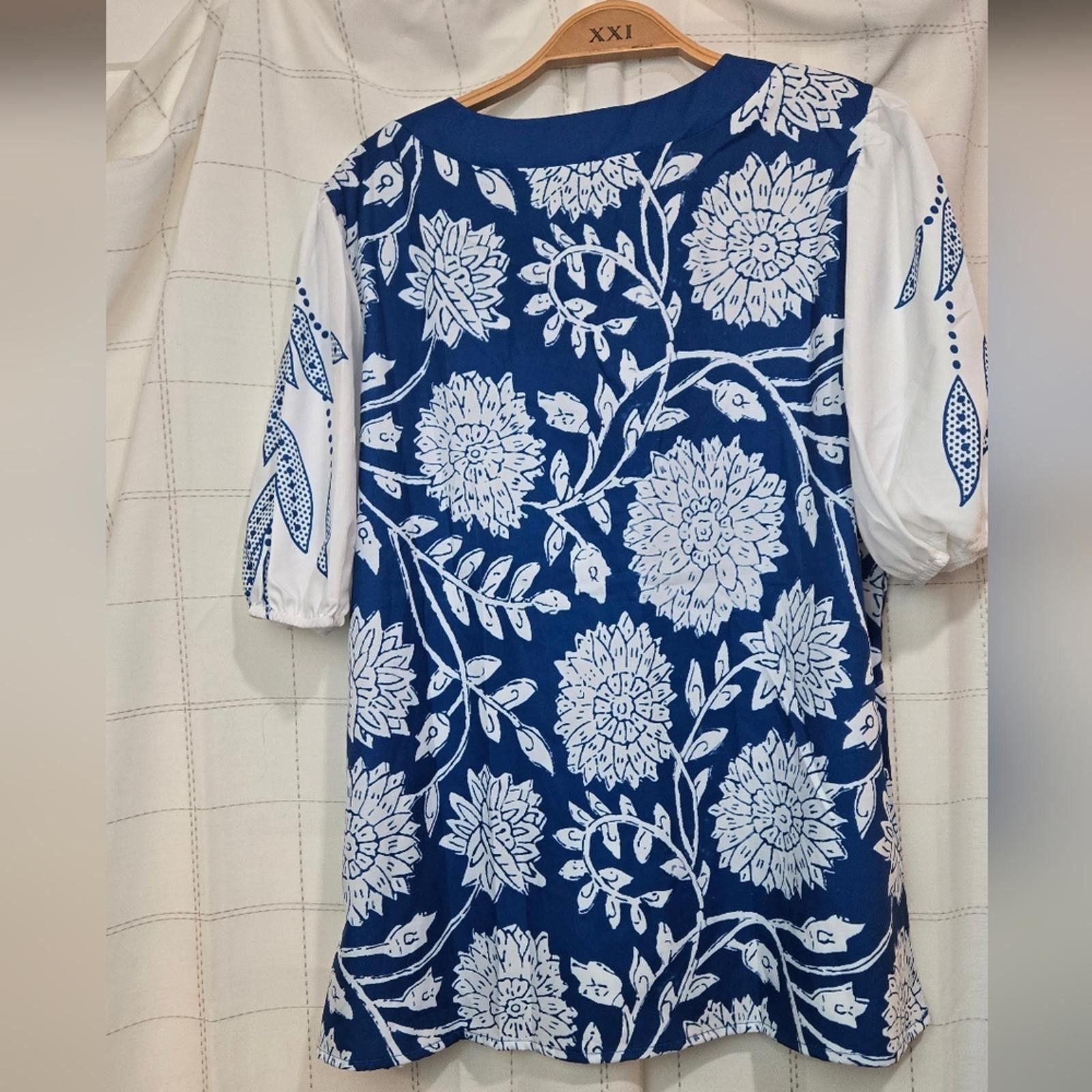 Shein Floral Blouse Size L / US 10 / IT 46 - 5 Thumbnail