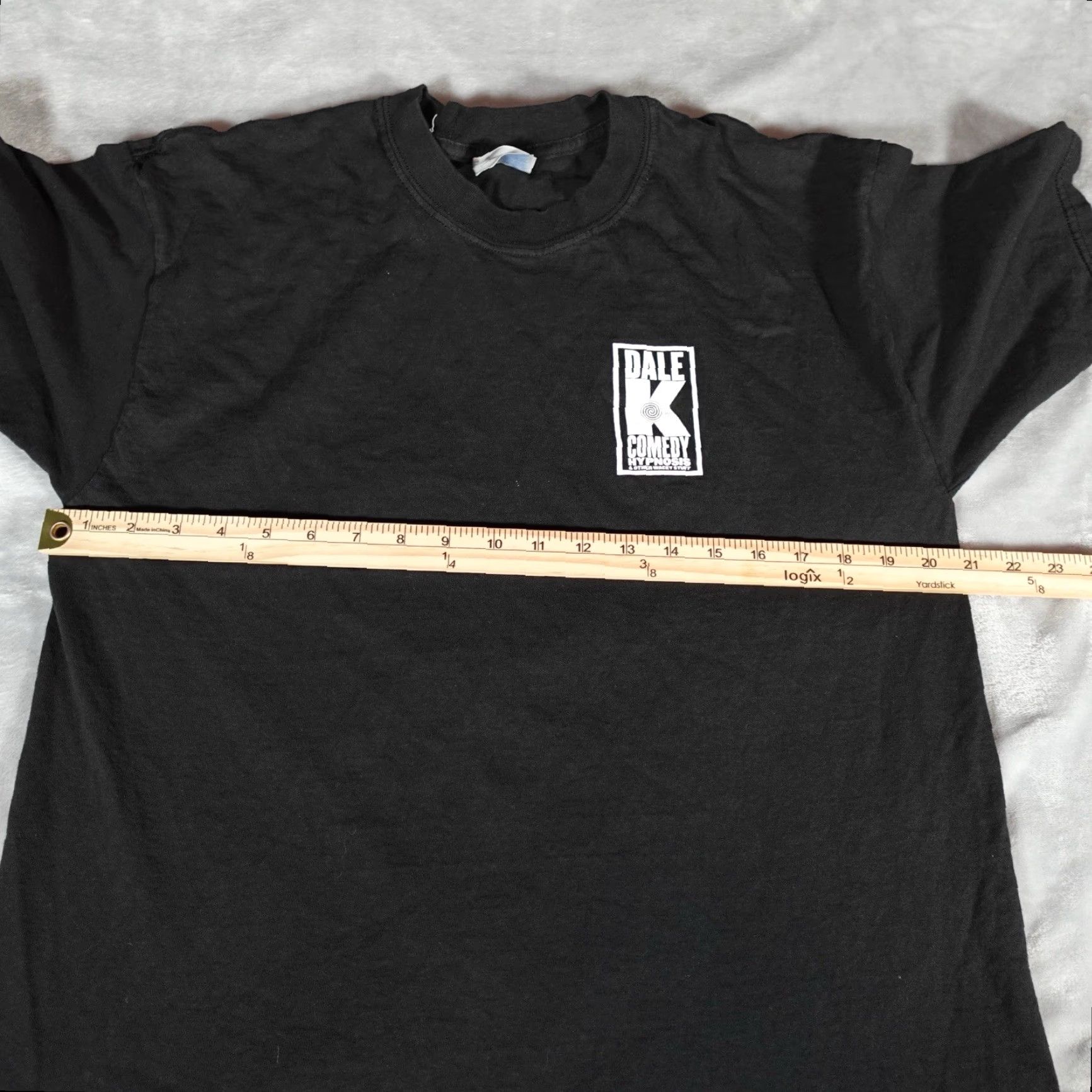 Vintage VINTAGE Dale K Hypnotist Comedy T Shirt Mens L Slim Fit Black Graphic Print 2000s Retro Size US L / EU 52-54 / 3 - 6 Thumbnail