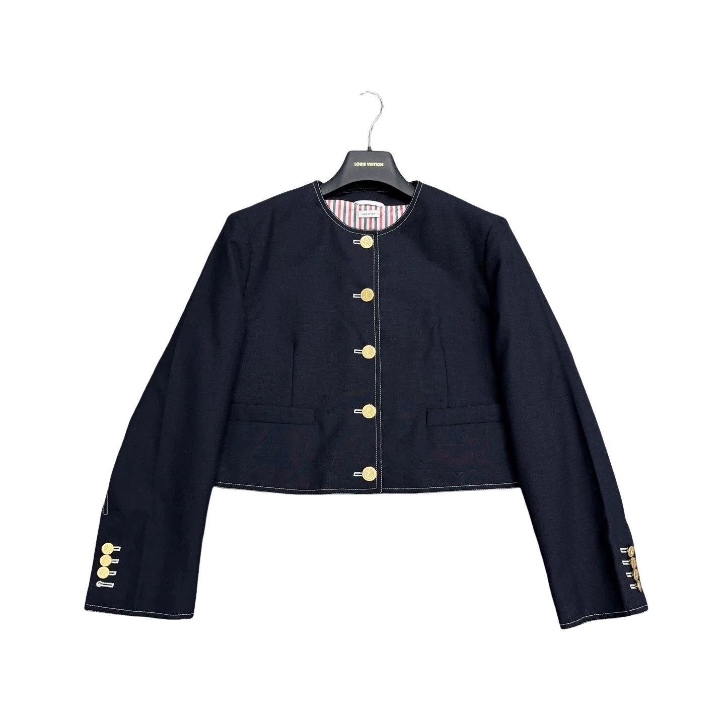 Thom Browne Thom Browne Contrast Stitch Wool Jacket 42 Size M / US 6-8 / IT 42-44 - 1 Thumbnail