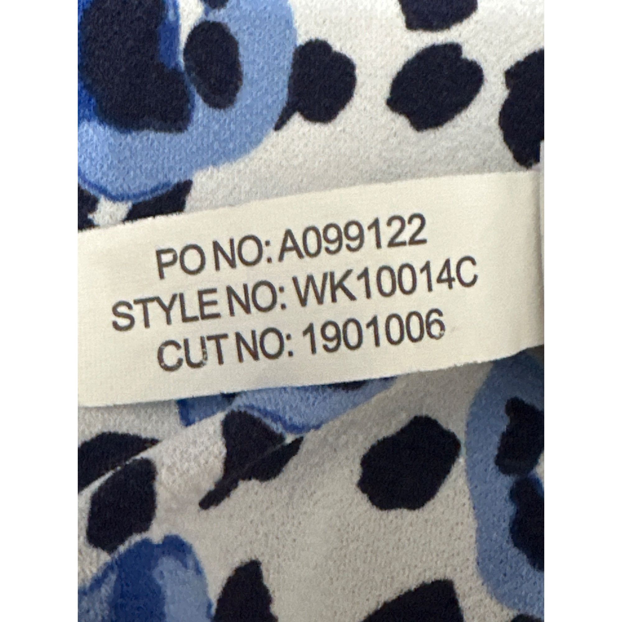 Other 41 Hawthorn Small Blue Black Abstract Leopard Print Wrap Blo Size S / US 4 / IT 40 - 11 Thumbnail