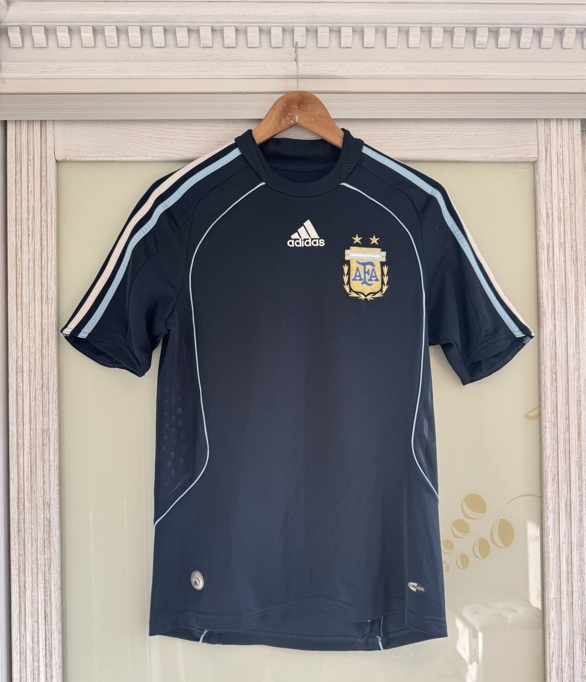 Adidas Argentina 2008-2009 Away Soccer Jersey Football Shirt Kit Size US S / EU 44-46 / 1 - 1 Thumbnail