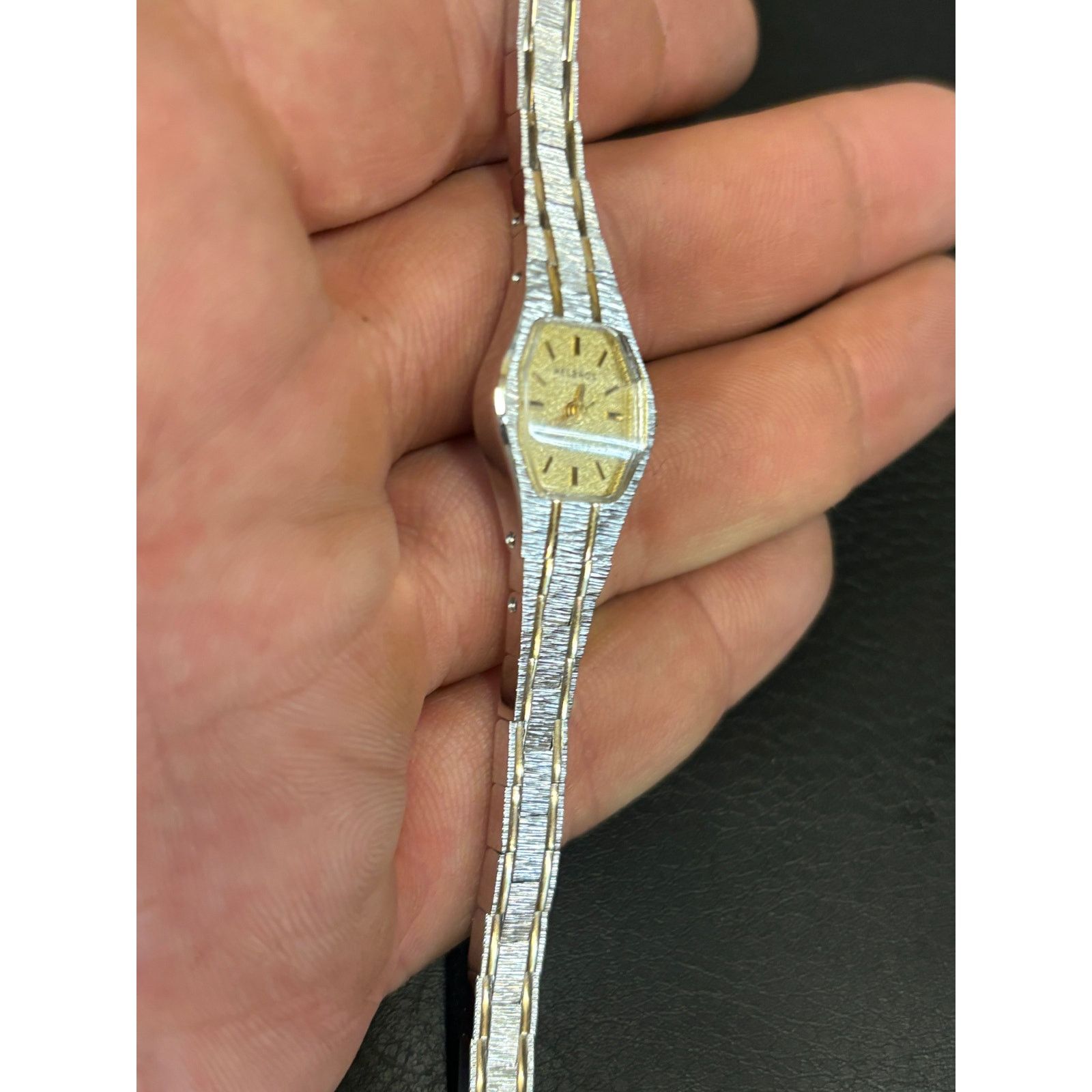 Other Vintage Helbros 24783 2-Tone Women’s Watch! New Battery! Size ONE SIZE - 8 Thumbnail
