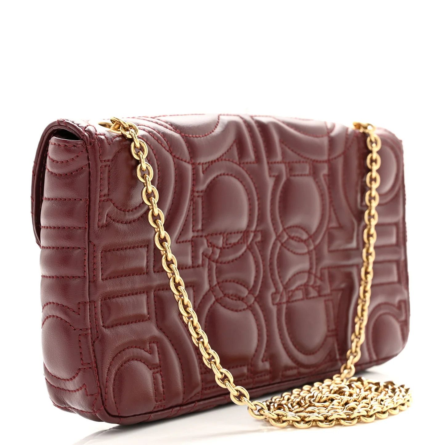 Salvatore Ferragamo o1s1rm0526 Size : OS / Shoulder Bag in Burgundy Size ONE SIZE - 2 Thumbnail