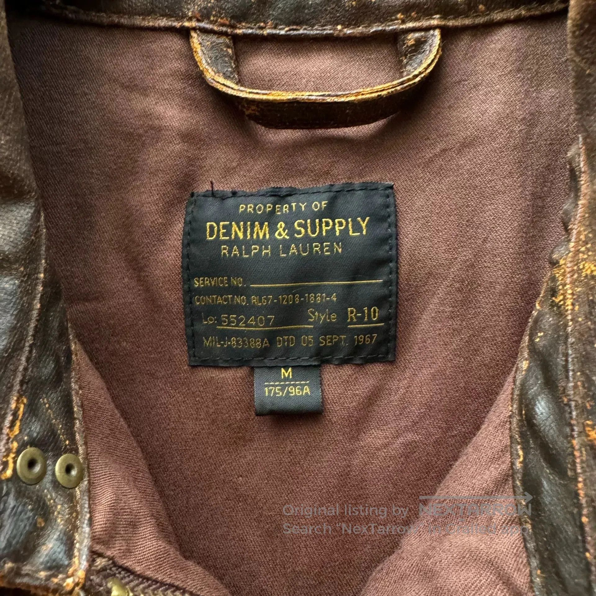 Denim & Supply Ralph Lauren Ralph Lauren Denim Supply A2 Flight Jacket. Size US M / EU 48-50 / 2 - 3 Thumbnail