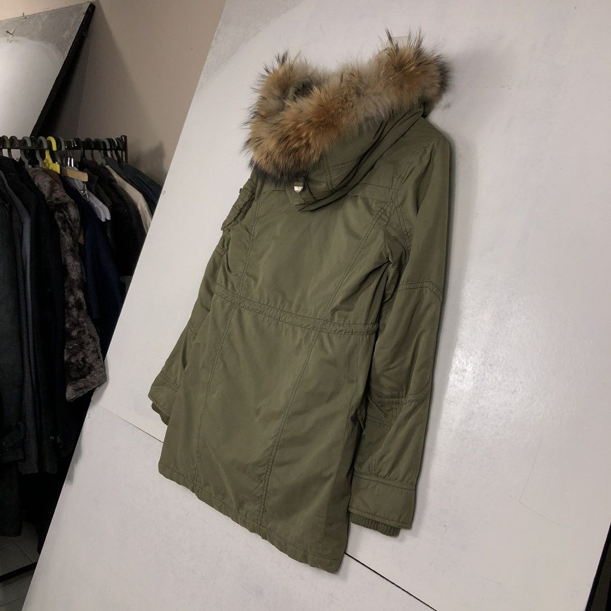 Japanese Brand 📌BIKER JACKET PARKA MINK FUR HOODIE MOUSSY MILITARY DESIGN Size US S / EU 44-46 / 1 - 11 Thumbnail