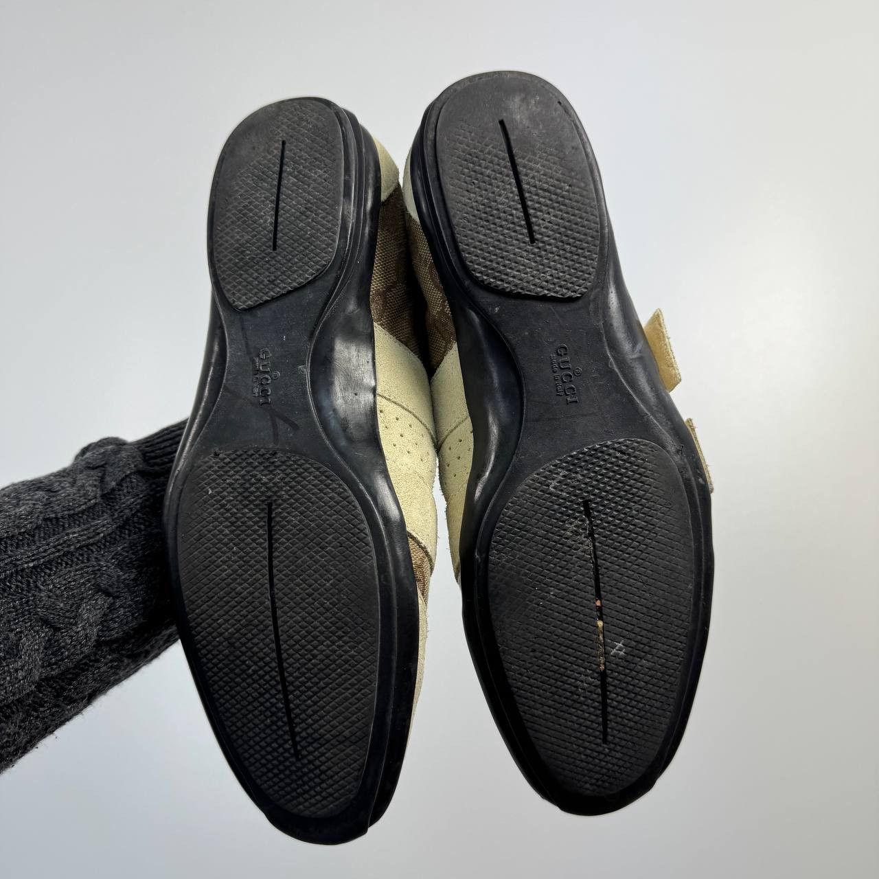 Gucci Gucci GG Canvas Sneakers Beige Suede Shoes Womens Size EU 36 Size US 6 / IT 36 - 12 Thumbnail