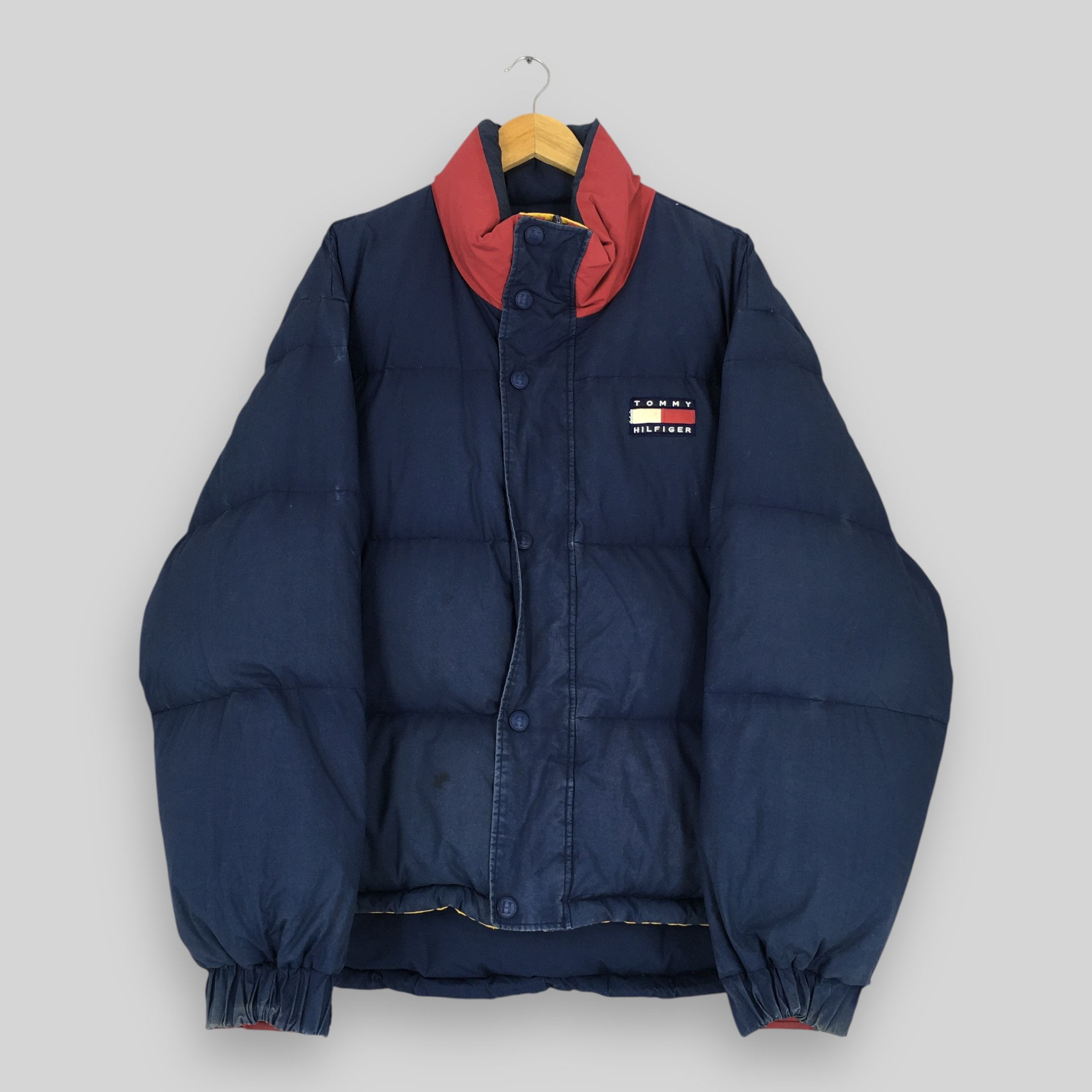 Tommy Hilfiger × Vintage Vintage Tommy Hilfiger Down Gear Reversible Jacket XLarge Size US XL / EU 56 / 4 - 2 Thumbnail