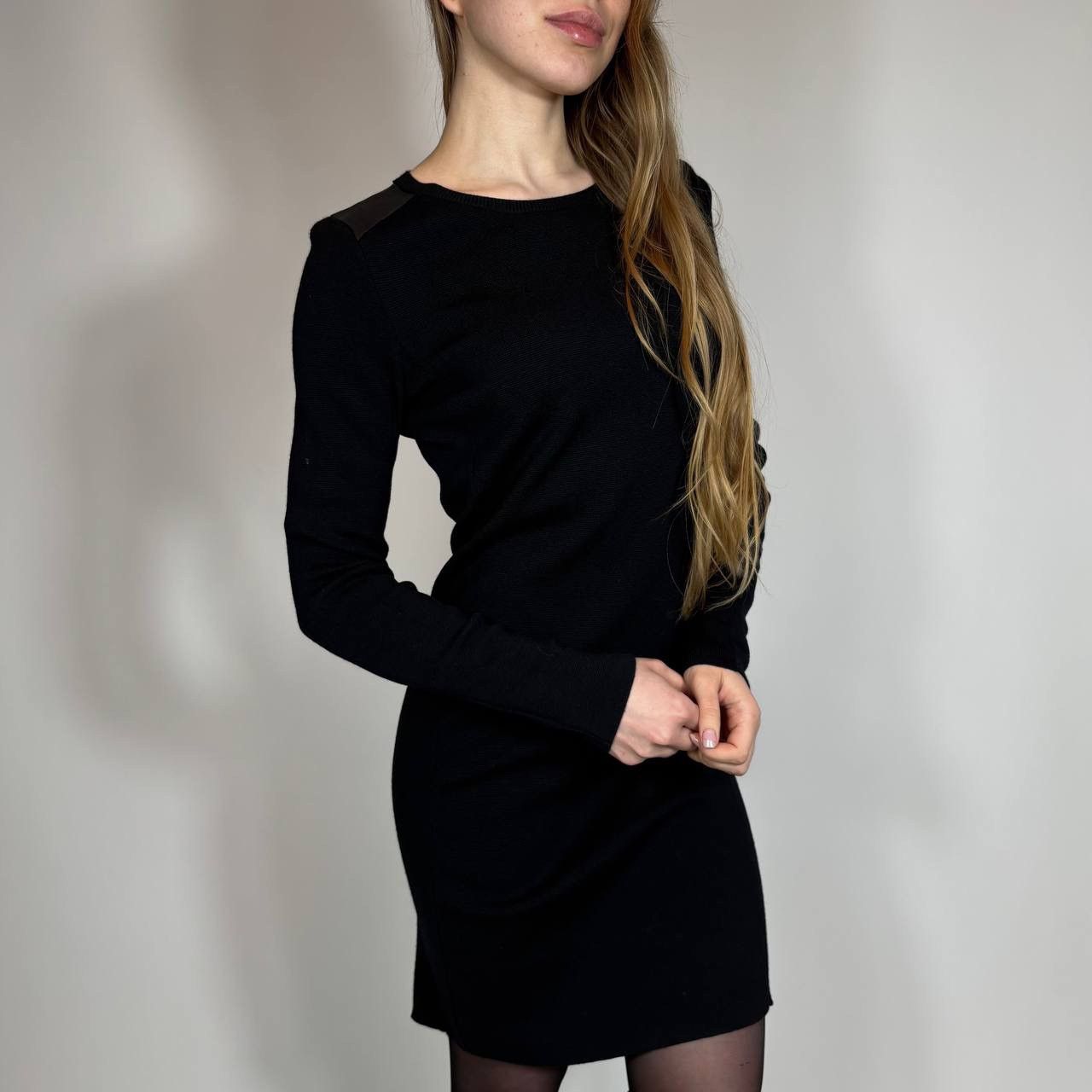 Armani Exchange Vintage Y2K Armani Exchange Wool Midi Dress Casual Style Size M / US 6-8 / IT 42-44 - 2 Thumbnail