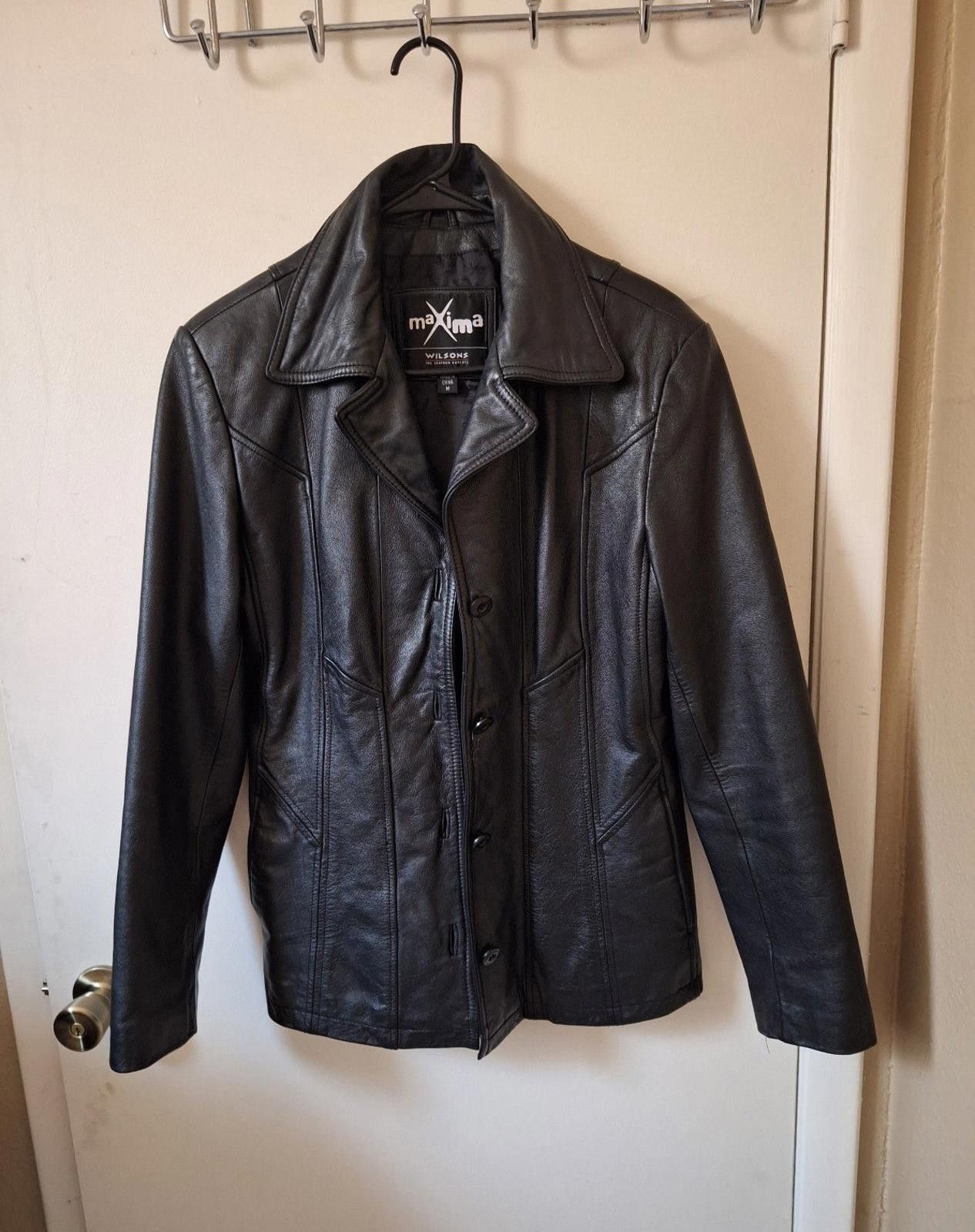 Wilsons Leather Women's Wilson's Maxima Leather Jacket Size M / US 6-8 / IT 42-44 - 8 Thumbnail