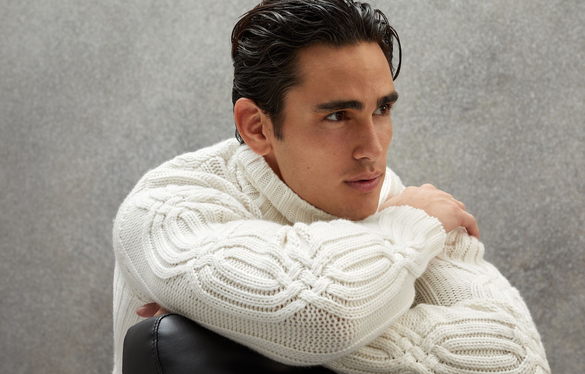 Brunello Cucinelli o1w1db10225 Cashmere Turtleneck Sweater in White Size US L / EU 52-54 / 3 - 2 Thumbnail