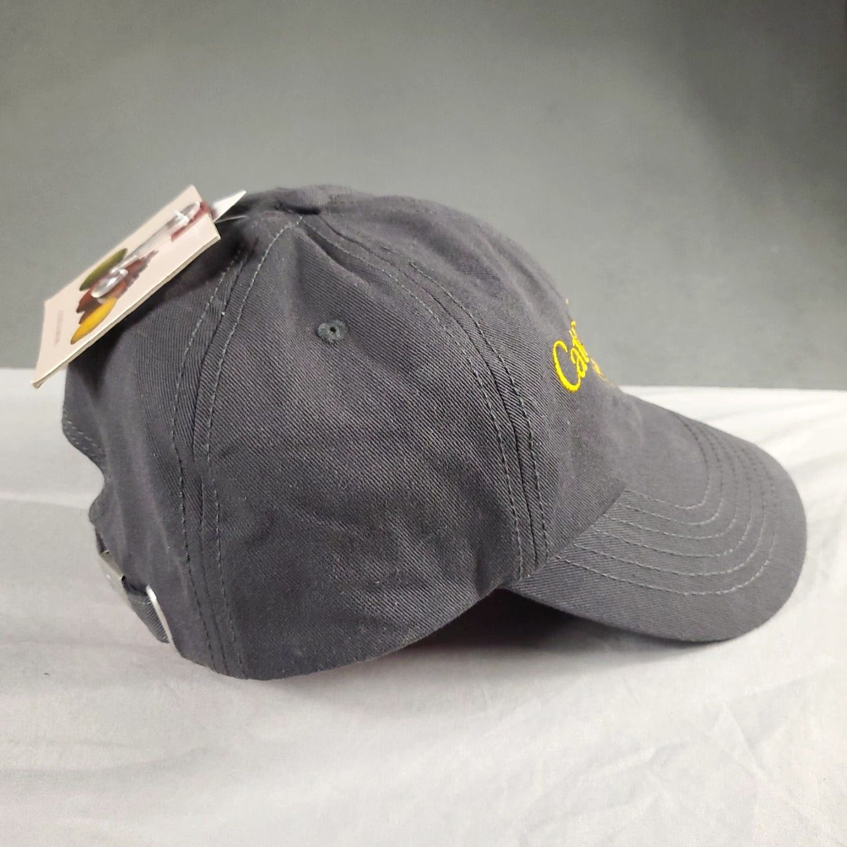 Vintage CAT Baseball Cap Mens Size M Gray Adjustable Dad Hat Size ONE SIZE - 4 Thumbnail