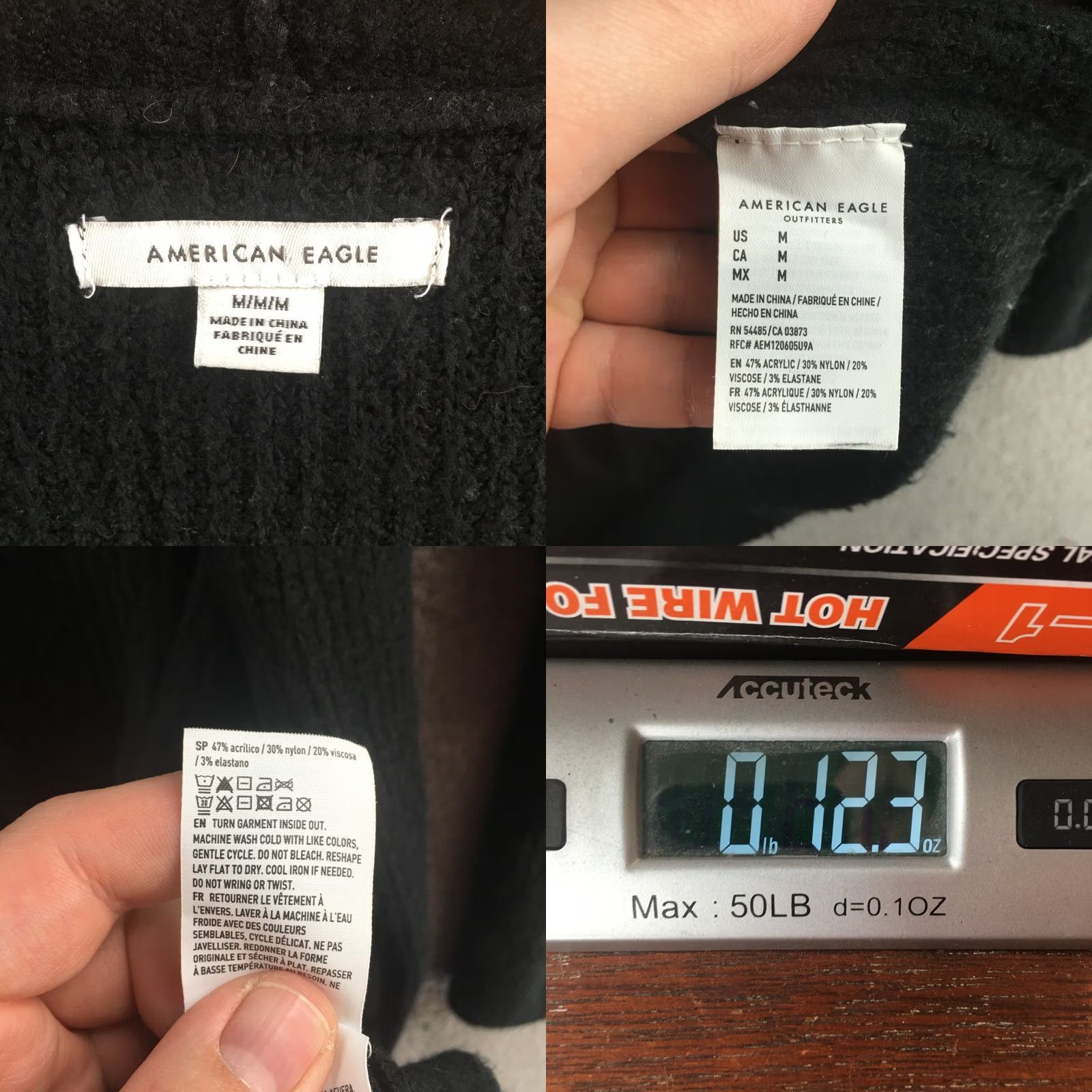 American Eagle Outfitters American Eagle Outfitters Cardigan Sweater Womens M Black Long Sleeve Open Front Pocket Size M / US 6-8 / IT 42-44 - 9 Thumbnail