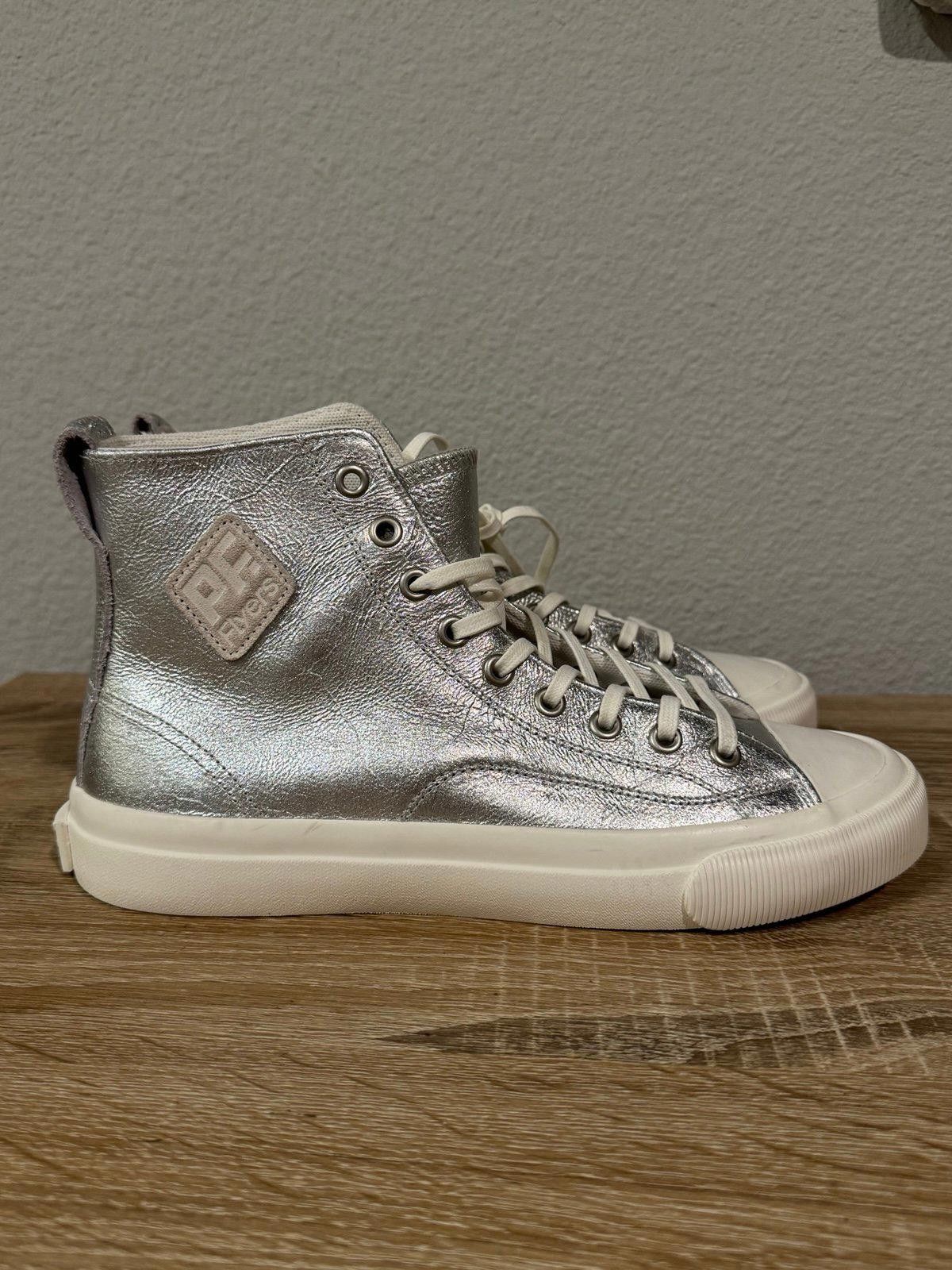 P.F. Flyers P.F Flyers Silver All American Hi Top Leather M 7.5/W 9 Size US 9 / IT 39 - 1 Thumbnail