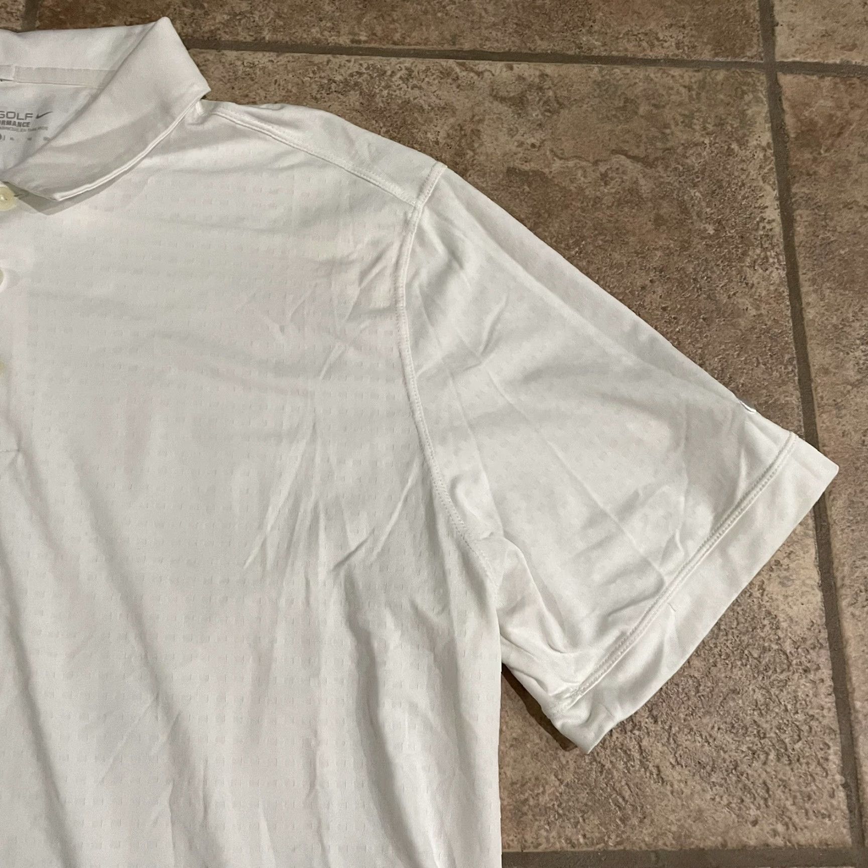 Nike Nike Golf Tour Performance Dri-Fit polo shirt Mens XL White Size US XL / EU 56 / 4 - 2 Thumbnail