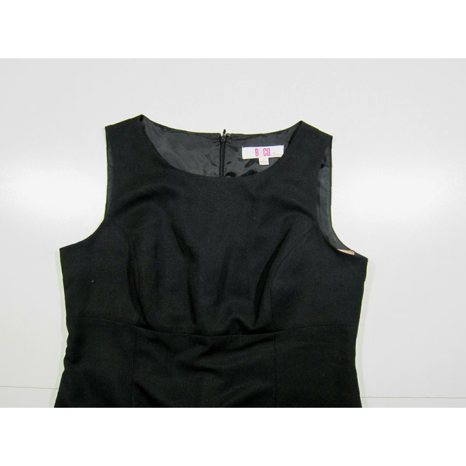 Vintage NWT 9&Co. Black Sleeveless Drop Waist Office Tunic Sheath Dress Women 12 Size XL / US 12-14 / IT 48-50 - 5 Thumbnail