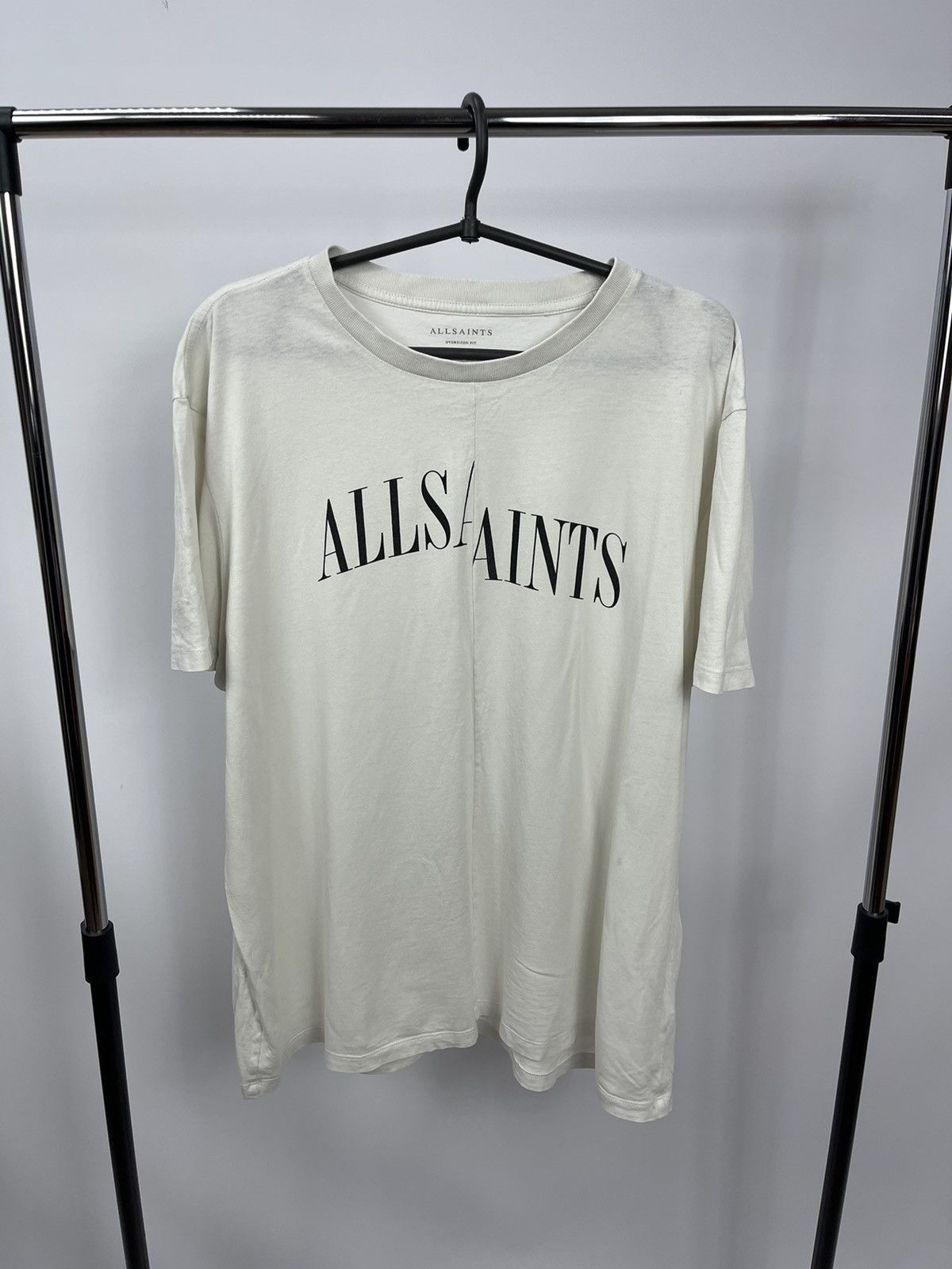 Allsaints Allsaints London T-Shirt Size M White Big Logo Made in Portu Size US M / EU 48-50 / 2 - 1 Thumbnail