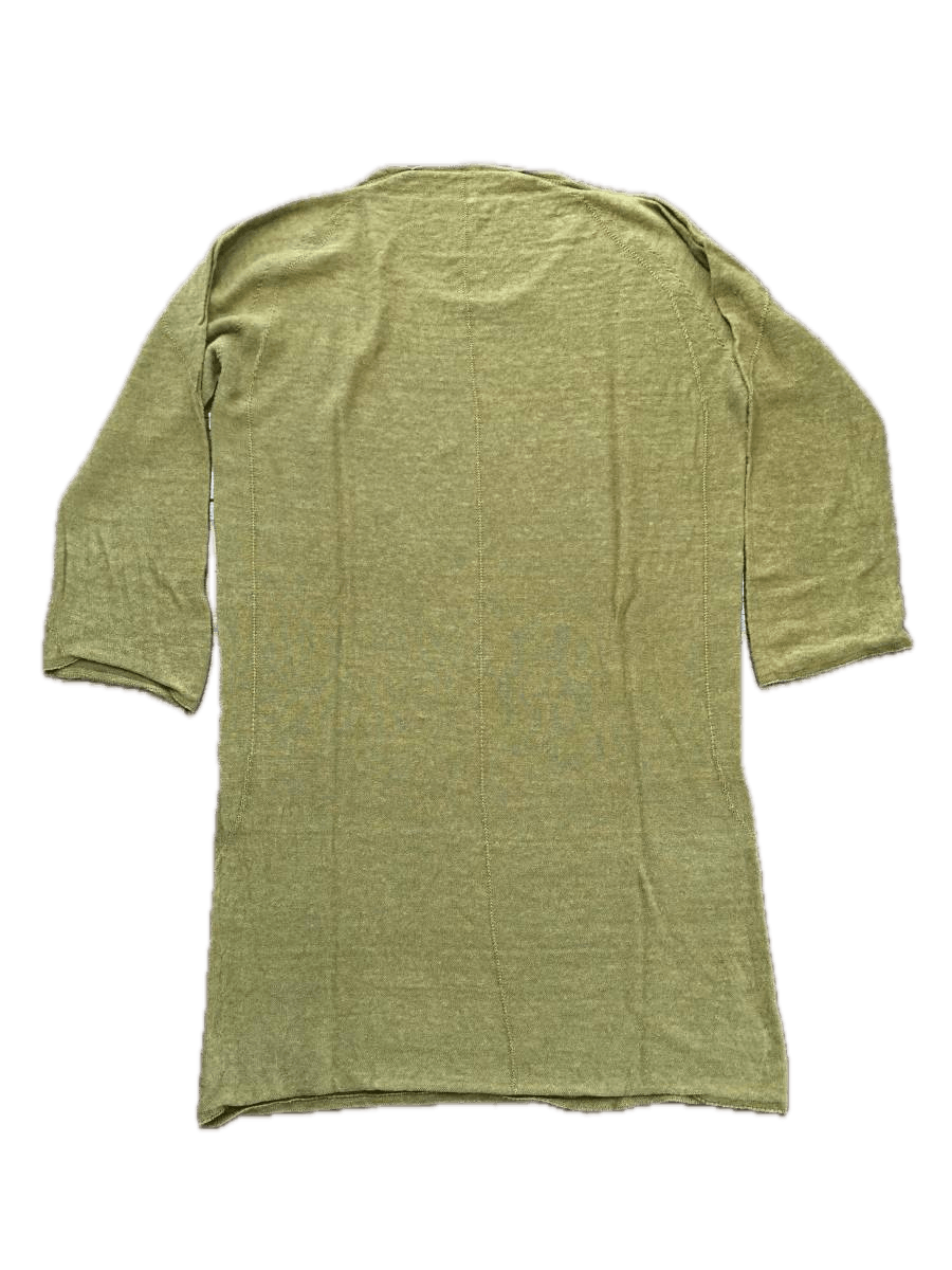 Devoa Linen Silk Anatomic Knit Tee - Dirty Yellow - JP 2 US S-M Size US S / EU 44-46 / 1 - 2 Thumbnail