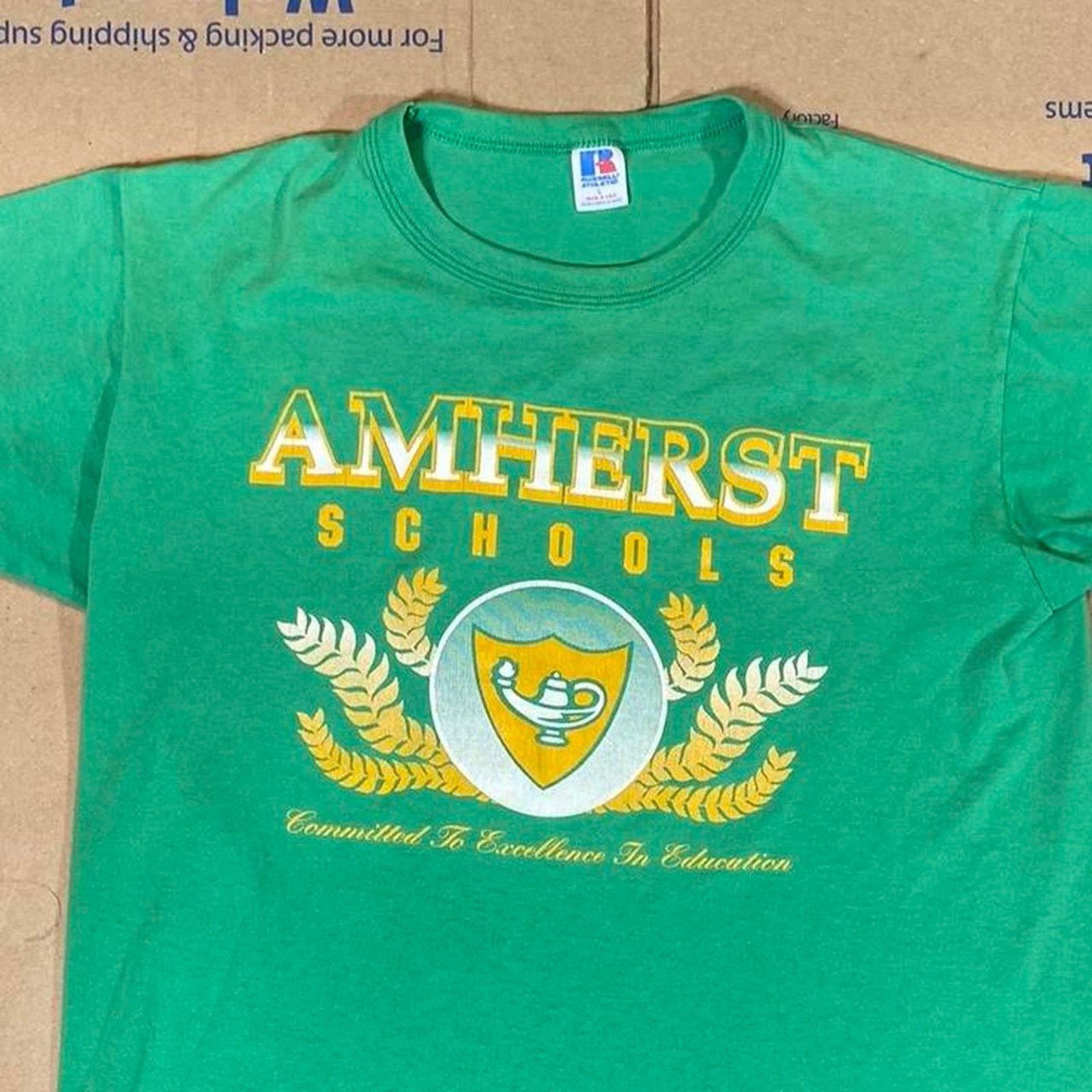 Russell Athletic 90s green russell athletics tee Size US L / EU 52-54 / 3 - 4 Thumbnail