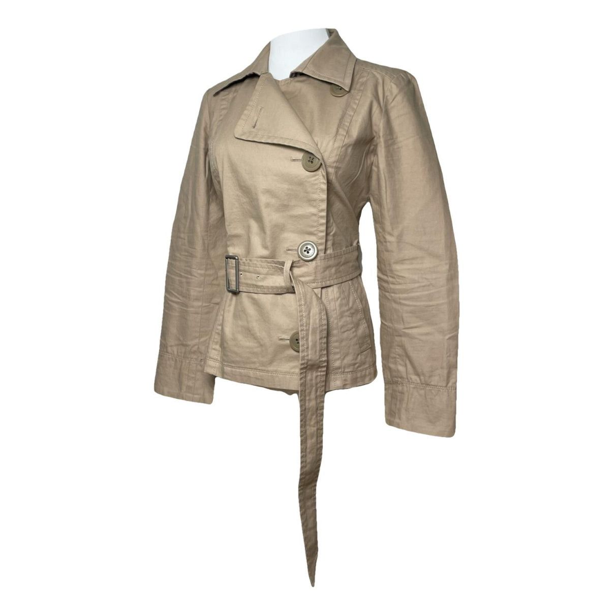Burberry Kensington Beige Cotton Trench Coat Size M / US 6-8 / IT 42-44 - 1 Thumbnail