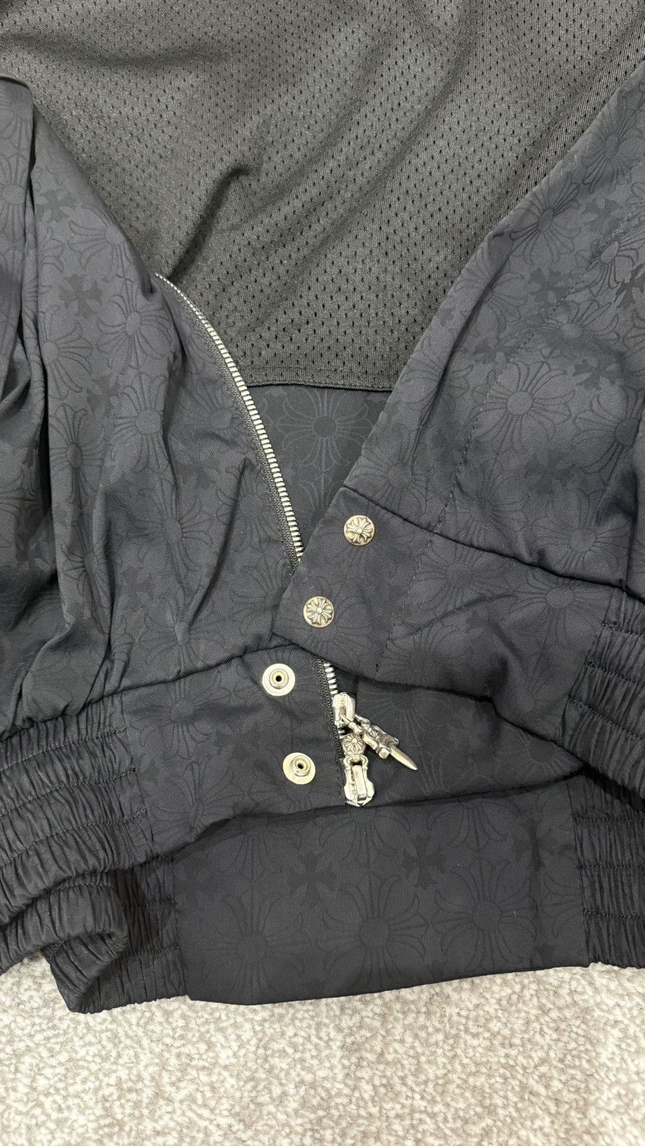 Chrome Hearts Chrome Hearts Tonal Print Lightweight Windbreaker Cropped Size US XL / EU 56 / 4 - 3 Thumbnail