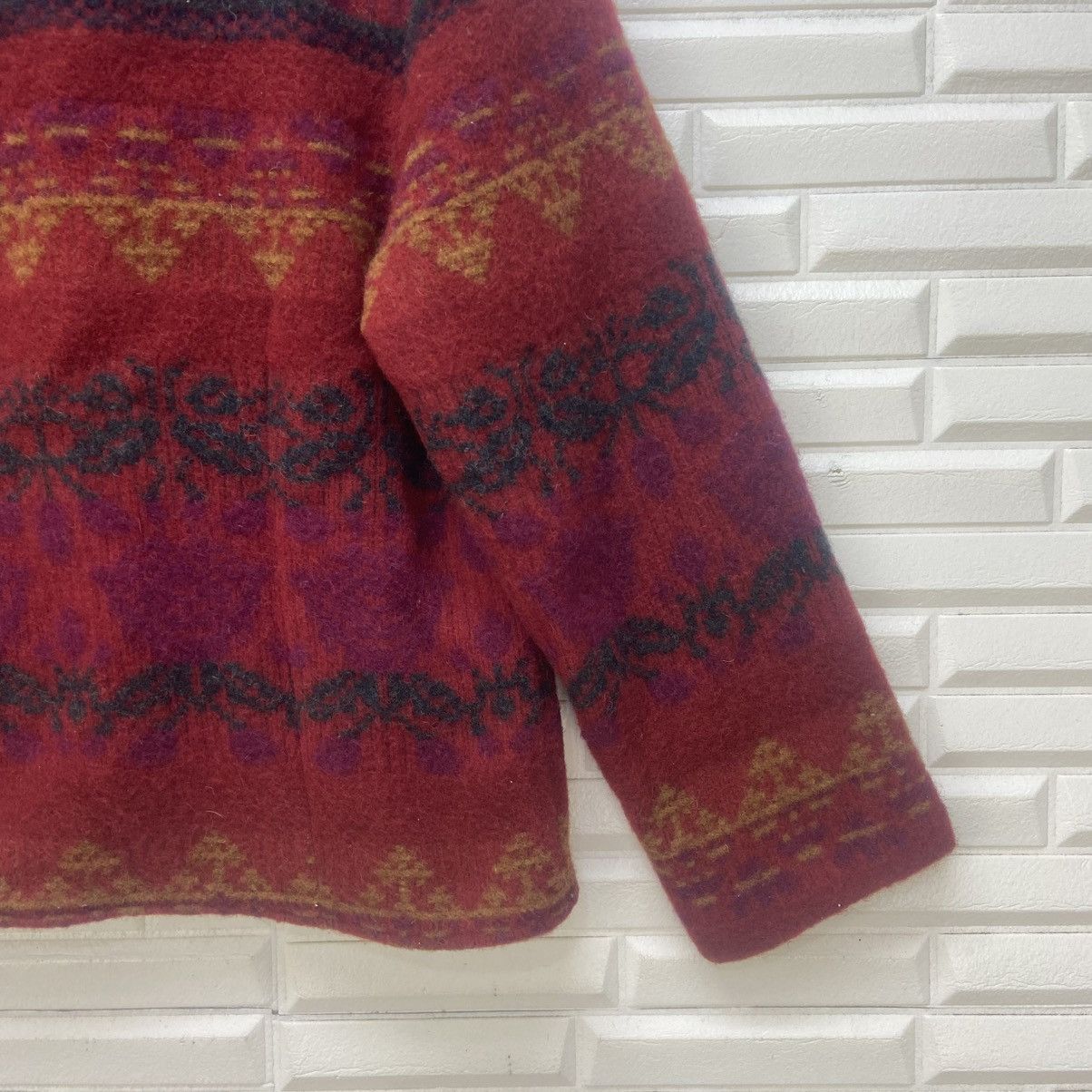 Woolrich Woolen Mills Vintage Woolrich Red Floral Native Wool Jacket Coat Size S / US 4 / IT 40 - 11 Thumbnail