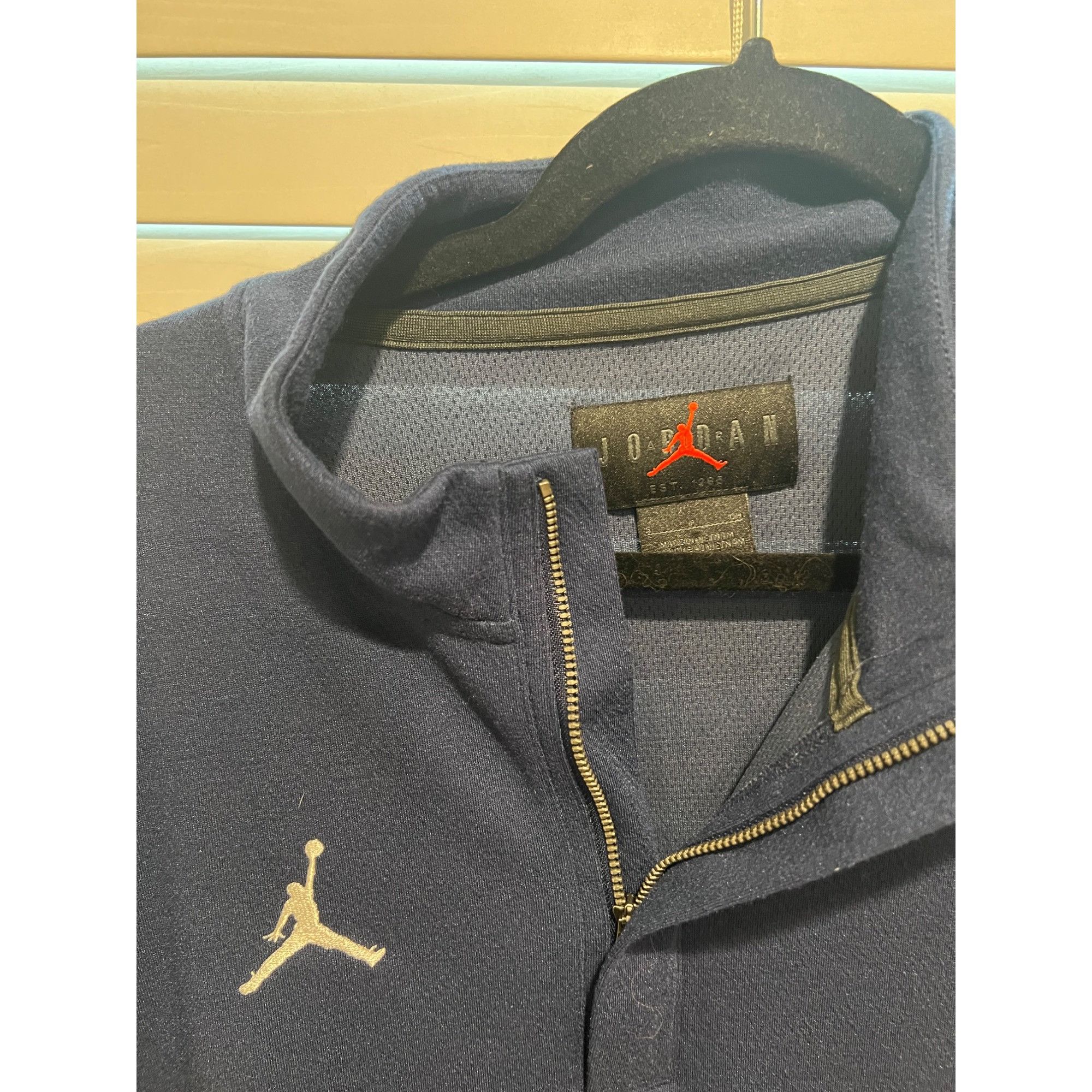 Jordan Brand × Nike Nike Jordan Blue 1/4 Zip Pullover - Size S Size US S / EU 44-46 / 1 - 2 Thumbnail
