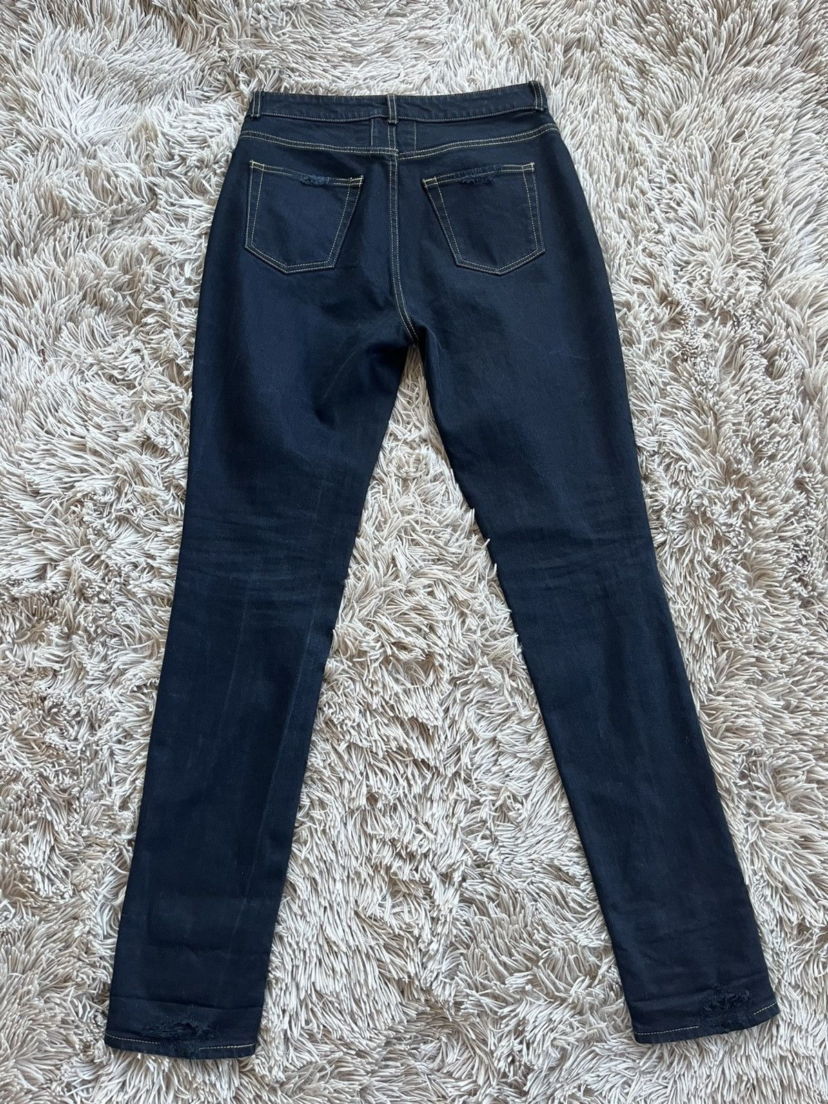 Saint Laurent Paris Saint Laurent Paris Destroyed Hedi Jeans Size US 32 / EU 48 - 3 Thumbnail