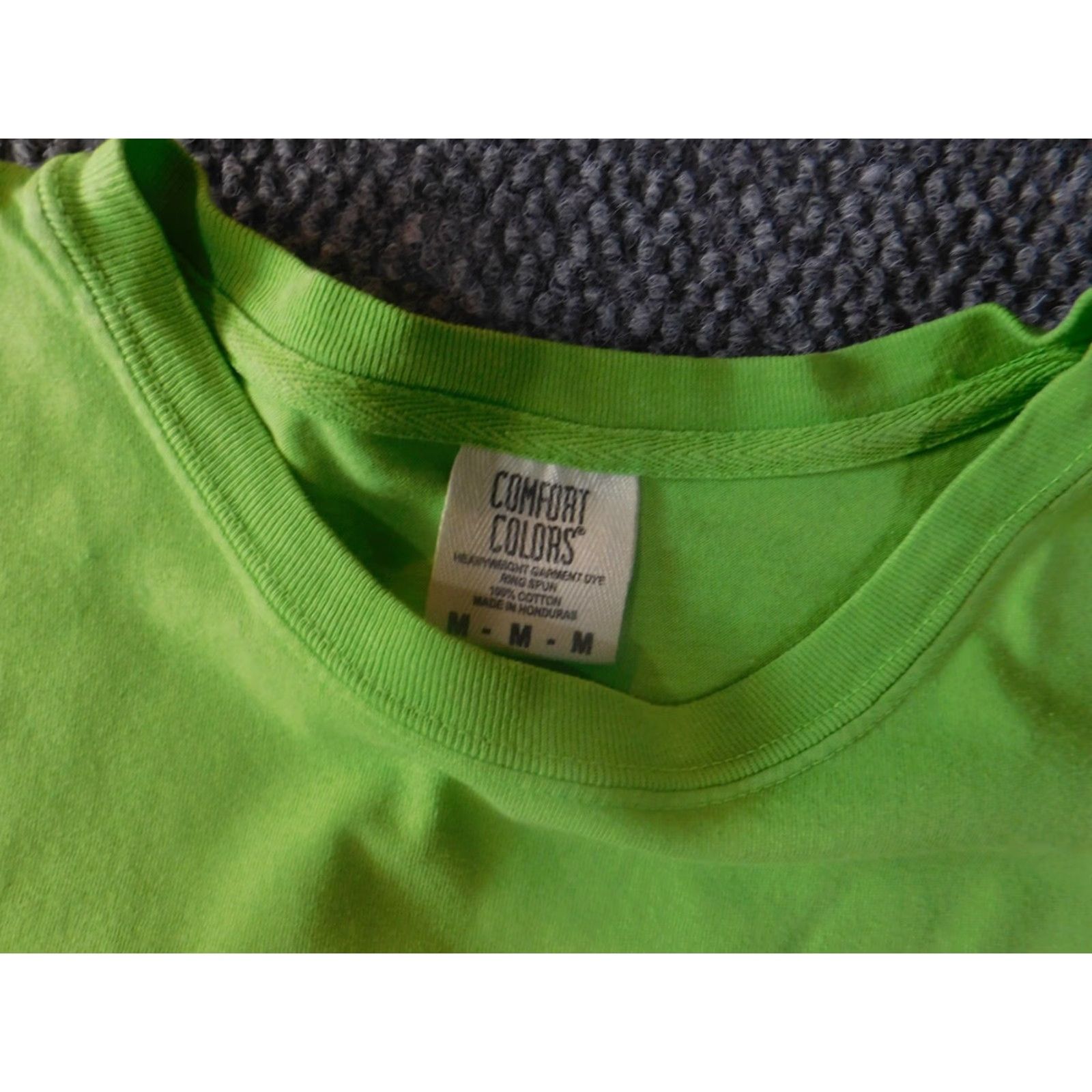 Comfort Colors Comfort Colors Mens Shirt M Green logo graphic classic T-Shirt Crew Neck Short Sleeve Cotton Knit Breathable Logo Classic Regular Men Size US M / EU 48-50 / 2 - 6 Thumbnail
