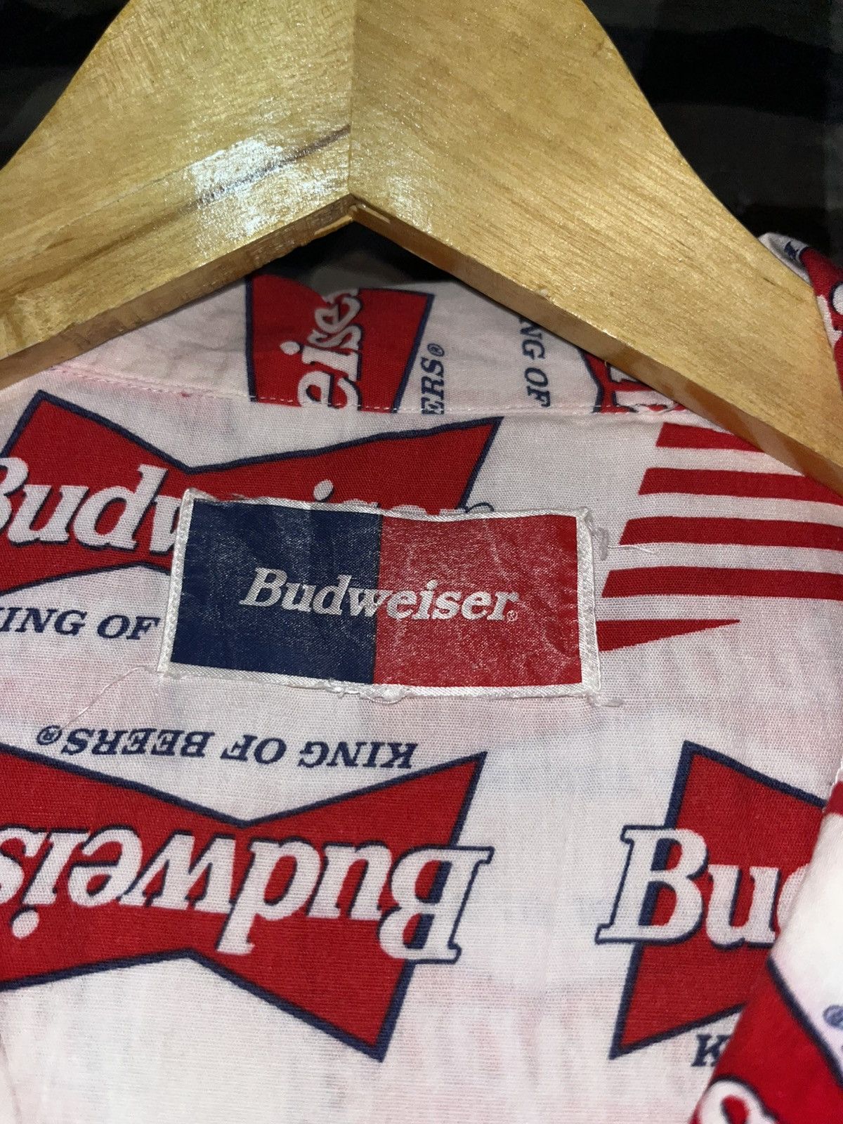 Budweiser Vintage budweiser open collar Size US L / EU 52-54 / 3 - 3 Thumbnail