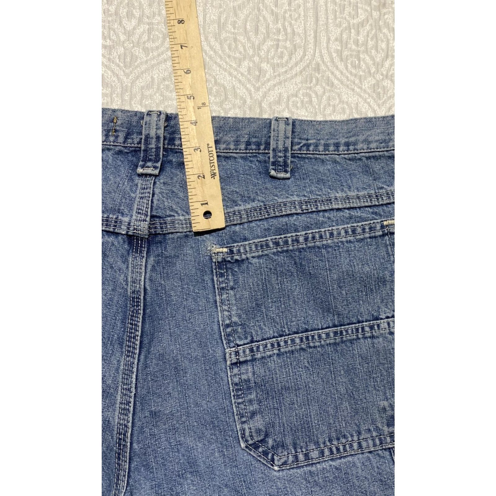 Lee Lee Dungarees Carpenter Jeans Mens 38x34 Blue Hammer Loop Workwear Denim Size US 38 / EU 54 - 3 Thumbnail