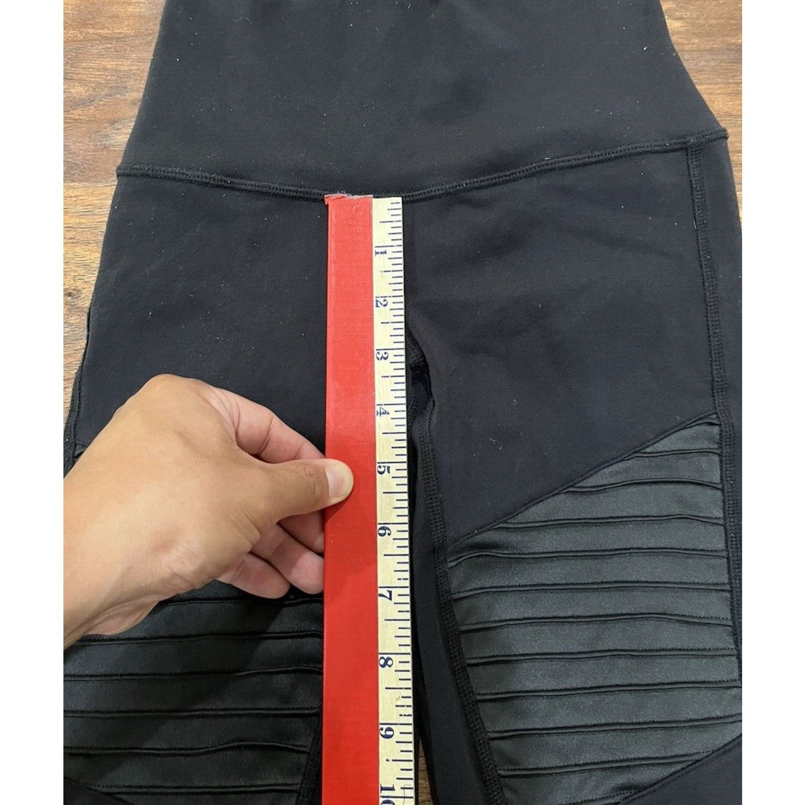 Alo Alo Leggings Womens XSmall Black High WaistedYoga Matte Mesh Size 24" / US 00 / IT 34 - 6 Thumbnail