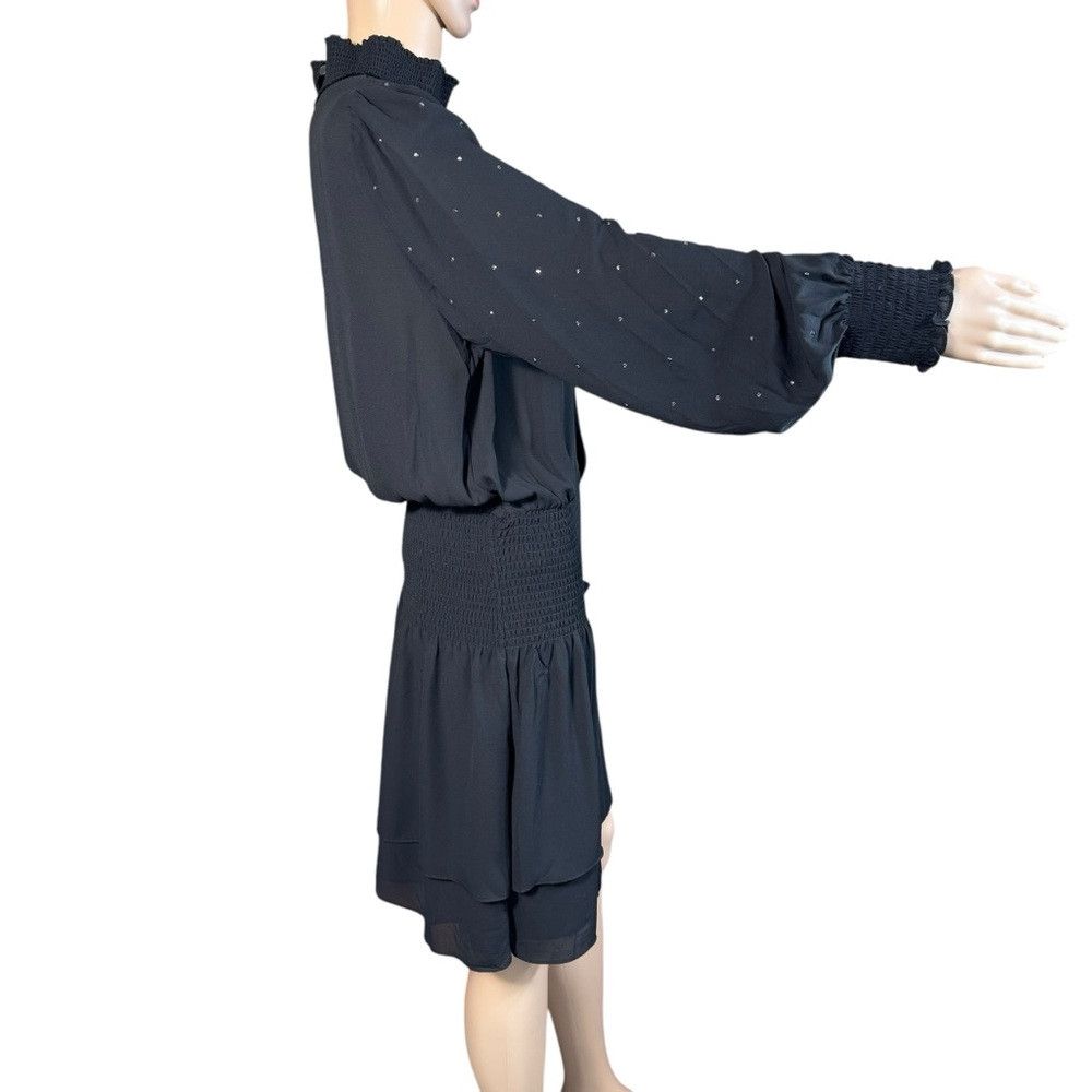 White House Black Market NWT New White House Black Market Long Sleeve Blouson Black Size M / US 6-8 / IT 42-44 - 4 Thumbnail