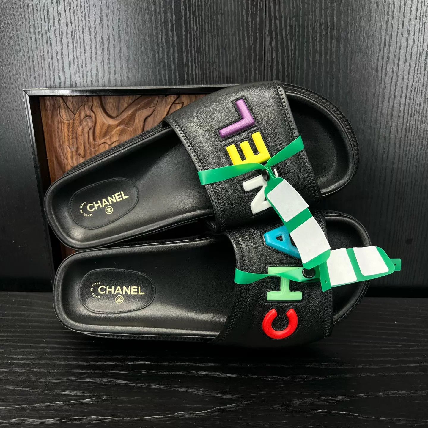 Chanel Chanel Rainbow Women's 39 Slippers New Original Box Size US 8.5 / IT 38.5 - 2 Thumbnail