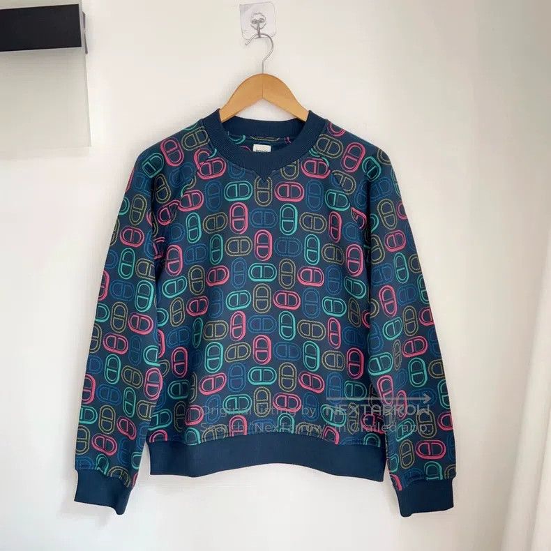 Hermes Hermes Printed tweed sports shirt with chaine d'Ancre patt Size XS / US 0-2 / IT 36-38 - 1 Thumbnail