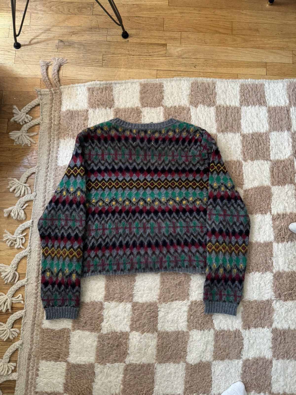 Maison Margiela Maison Margiela Fair Isle Sweater Size US XL / EU 56 / 4 - 4 Thumbnail