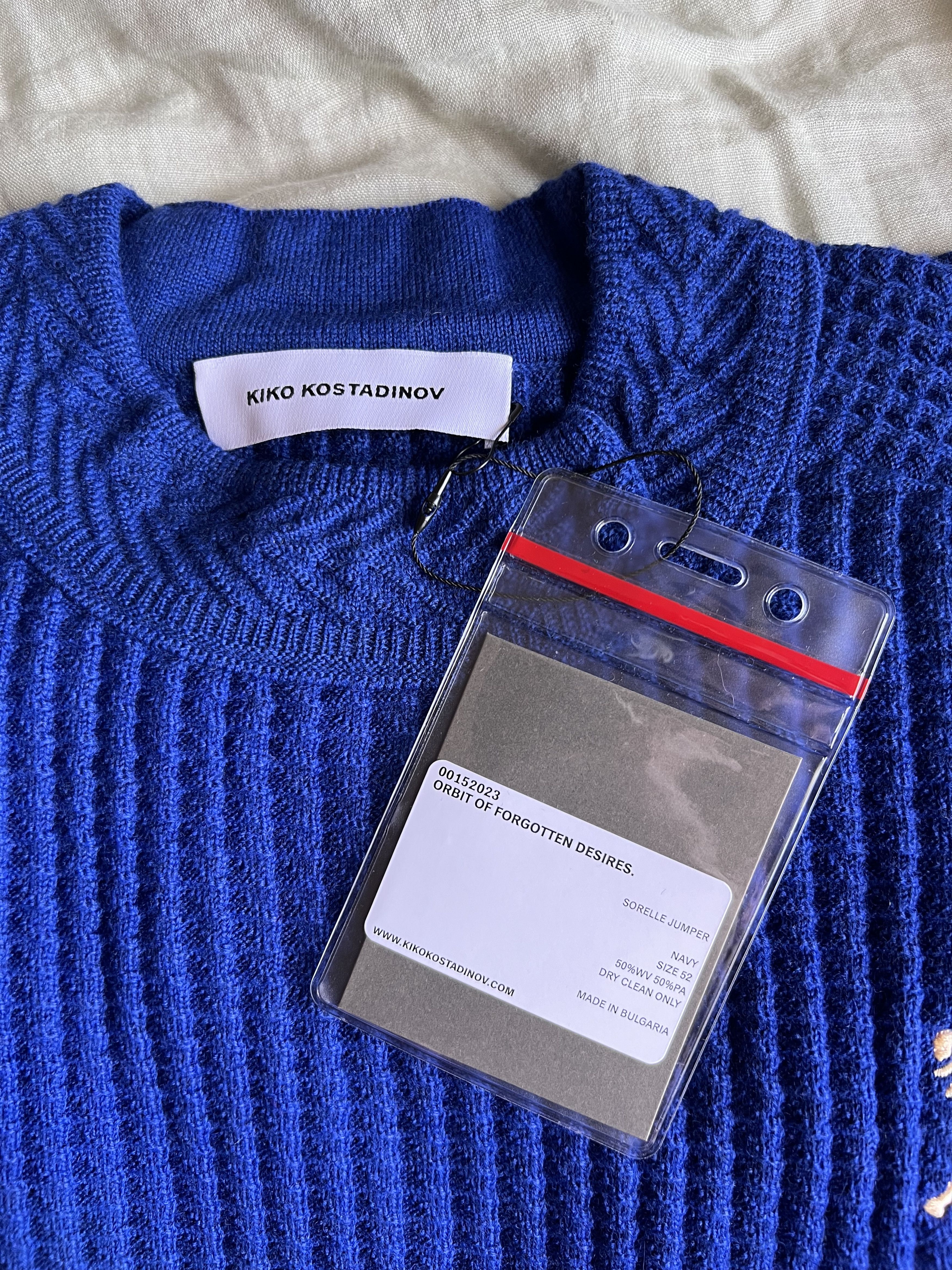 Kiko Kostadinov Kiko Kostadinov Sorelle Jumper Sweater in Navy Blue Size US L / EU 52-54 / 3 - 7 Thumbnail