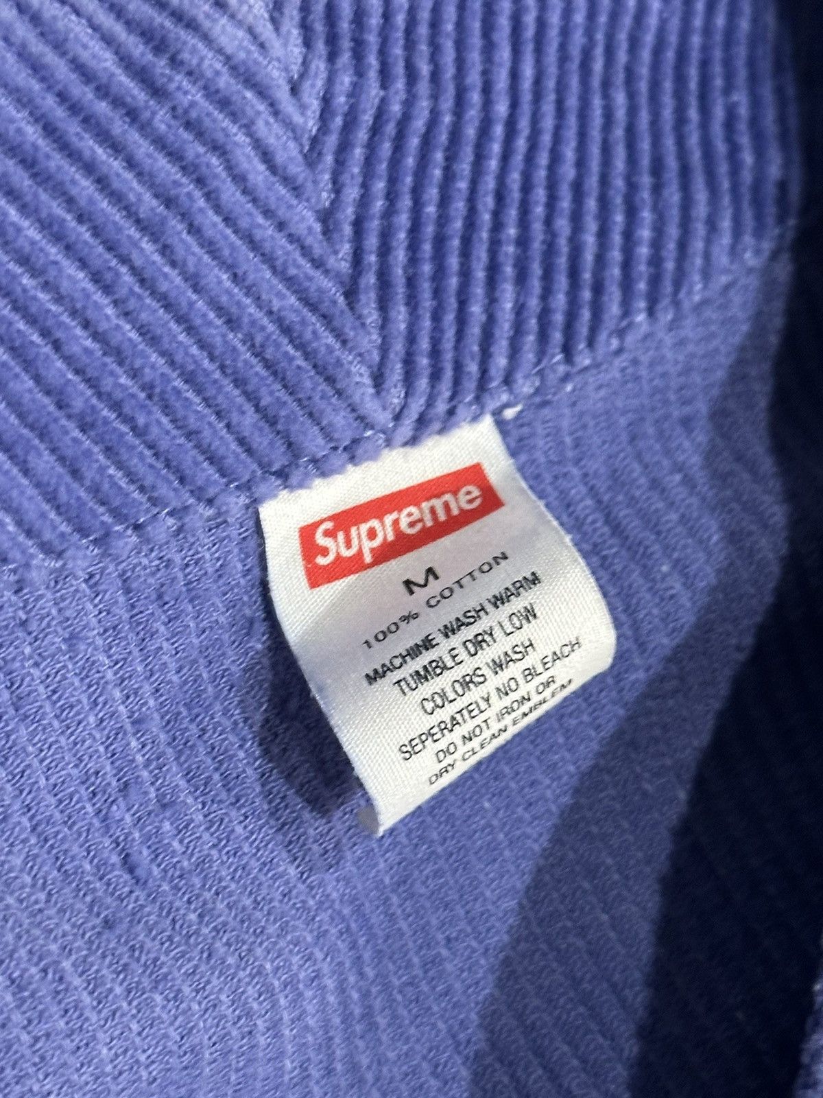 Supreme Supreme Dusty Purple Corduroy Baseball Jersey Size US M / EU 48-50 / 2 - 3 Thumbnail
