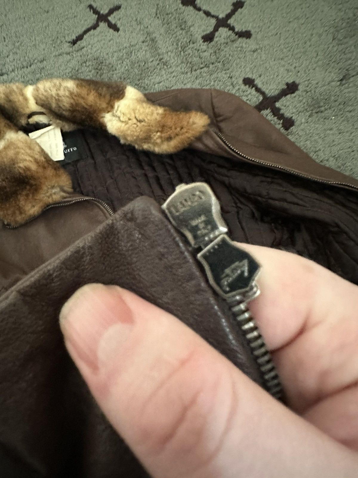 Ruffo Research Vintage Ruffo Research Leather Jacket With Fur Collar Size M / US 6-8 / IT 42-44 - 5 Thumbnail