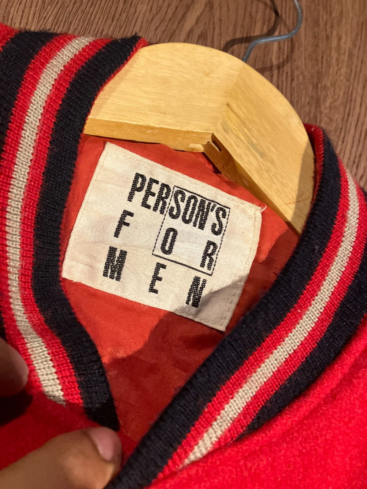 PERSON'S PERSON'S FOR MEN Mix Wool Leather Varsity Jacket Size US L / EU 52-54 / 3 - 6 Thumbnail