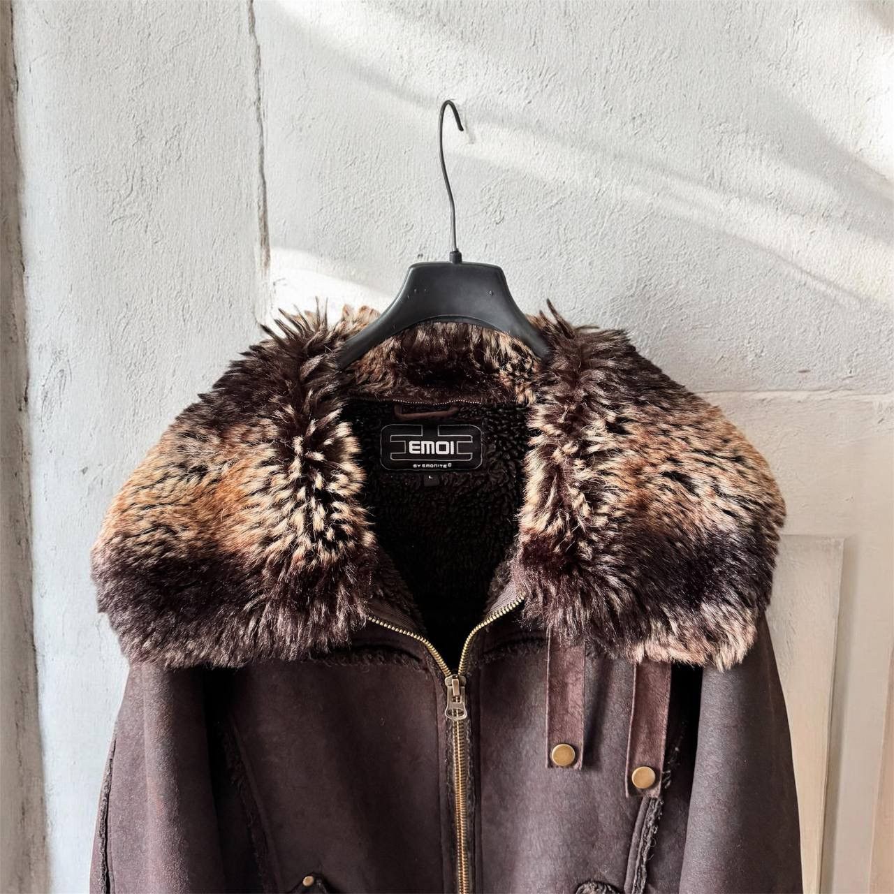 If Six Was Nine Avant Garde If Six Was Nine Style Fur Brown Leather Jacket Size US L / EU 52-54 / 3 - 4 Thumbnail