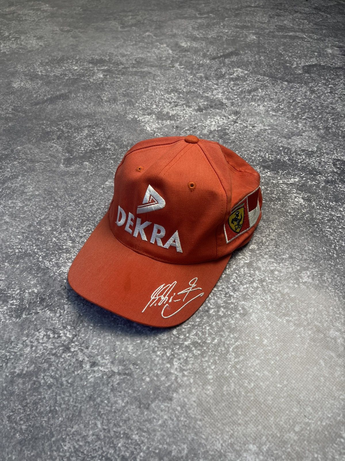 Casquette Vintage Ferrari Racing Michael Schumacher - Formule 1 Années 90 - Rouge - Taille Unique