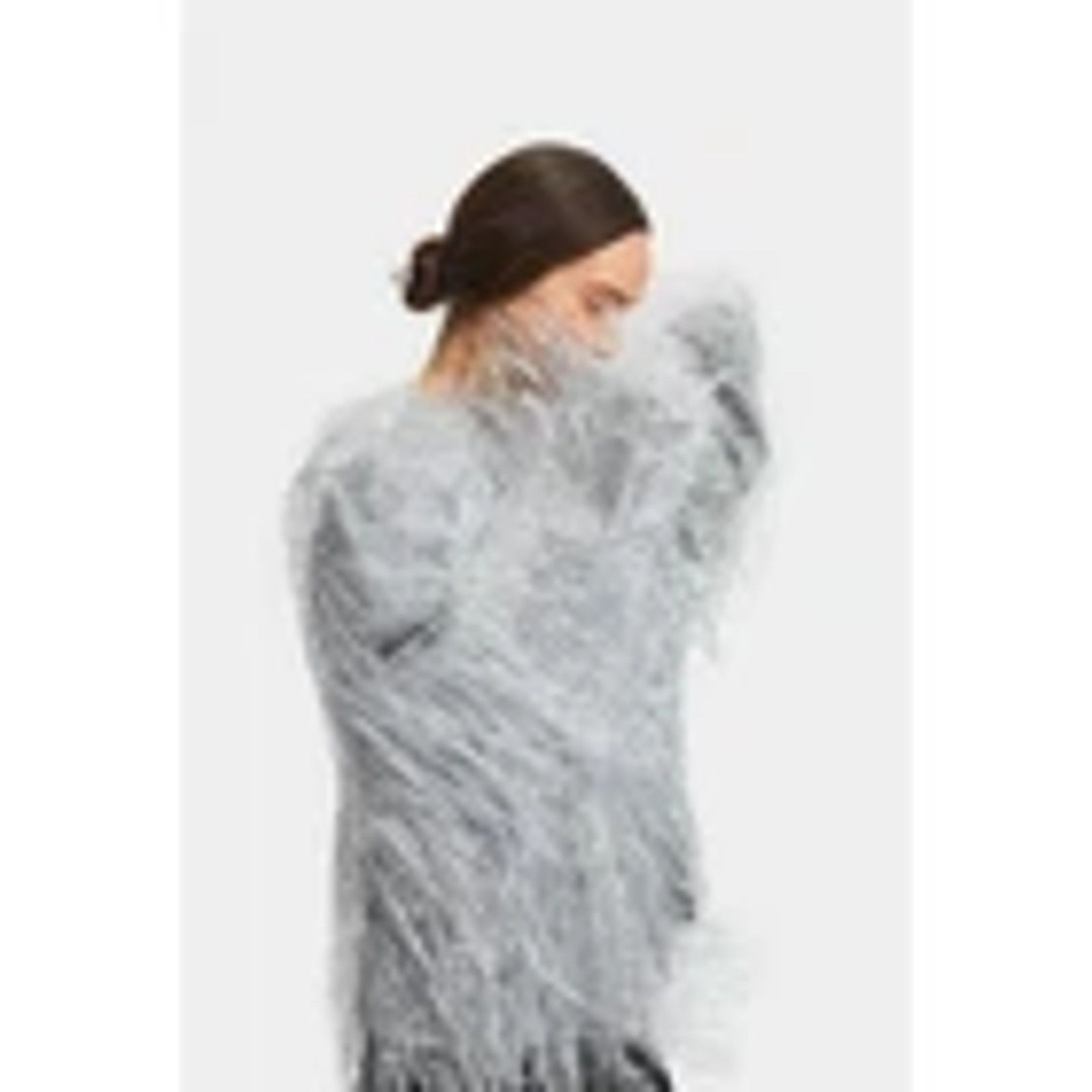 Sleeper NWT Sleeper Disco Metallic Fringe Jacket Silver (L-XL) Size L / US 10 / IT 46 - 3 Thumbnail