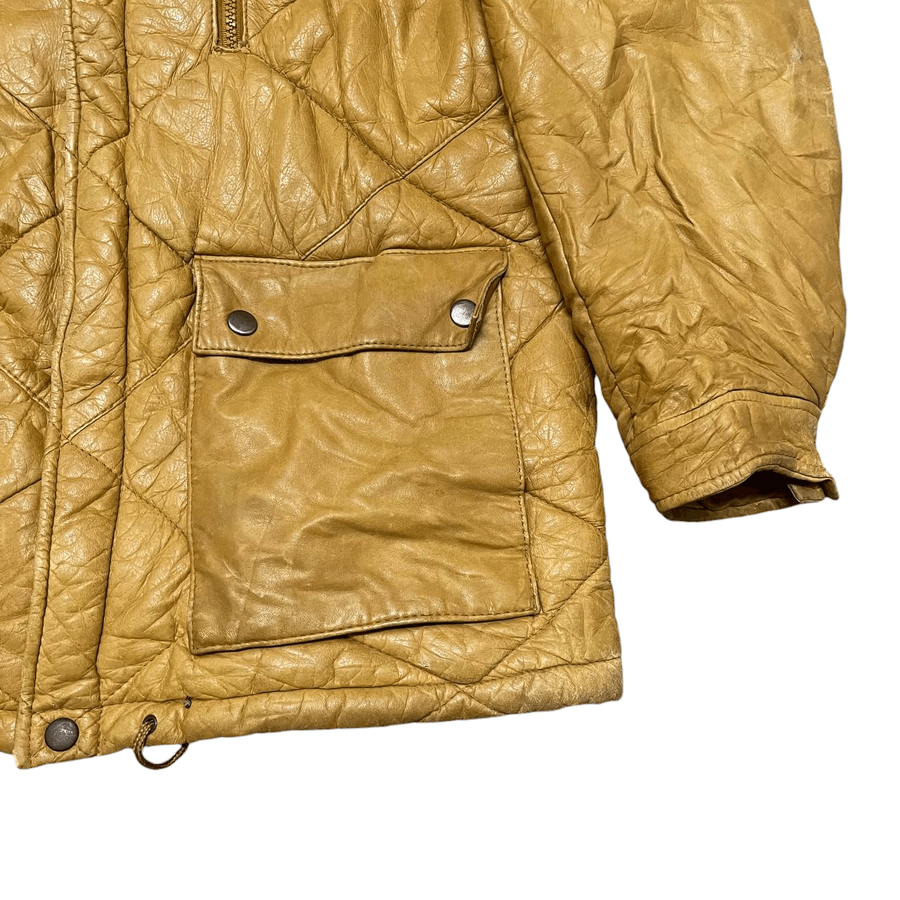 Japanese Brand Vintage Big Suri Quilted Leather Jacket Size US M / EU 48-50 / 2 - 4 Thumbnail